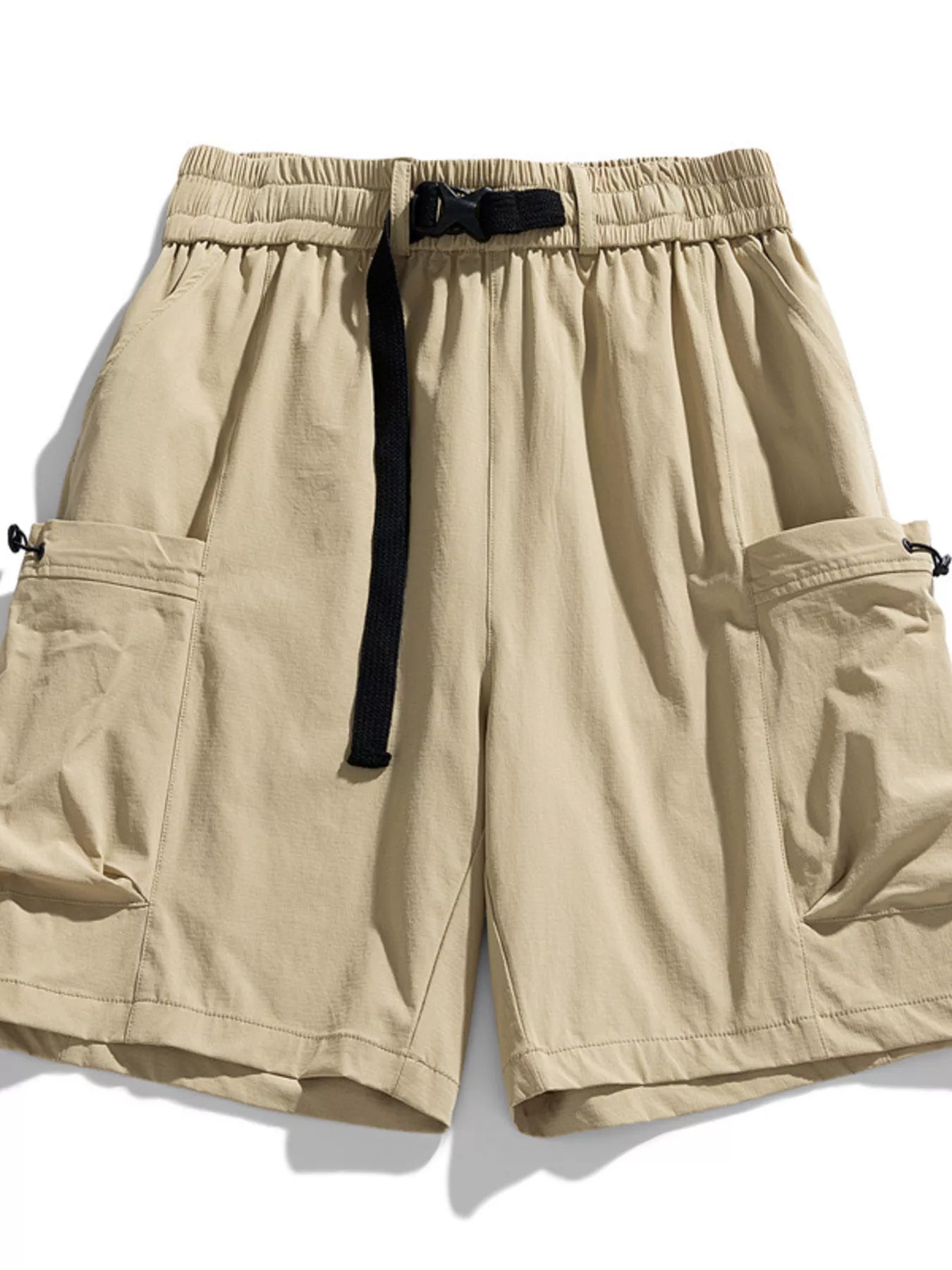 Men's Plus Size Drawstring Cargo Shorts