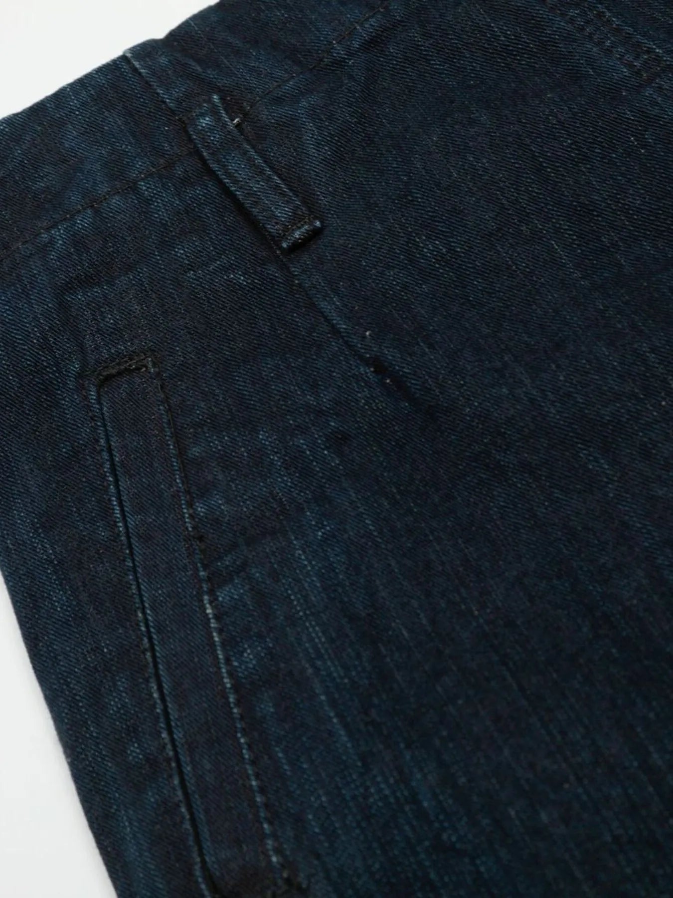 Men's Washed Button Fly Curved Jeans