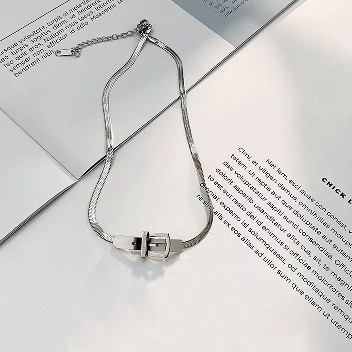 Chic Buckle Choker Necklace