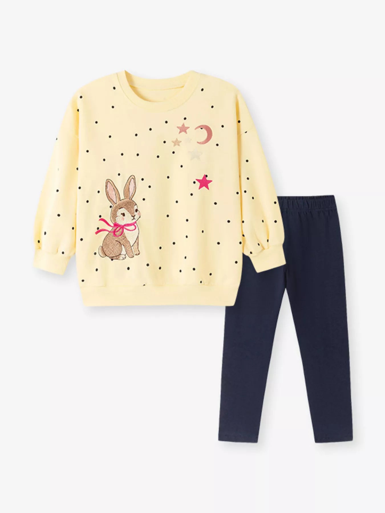 Children's Bunny Sweatshirt and Leggings Set