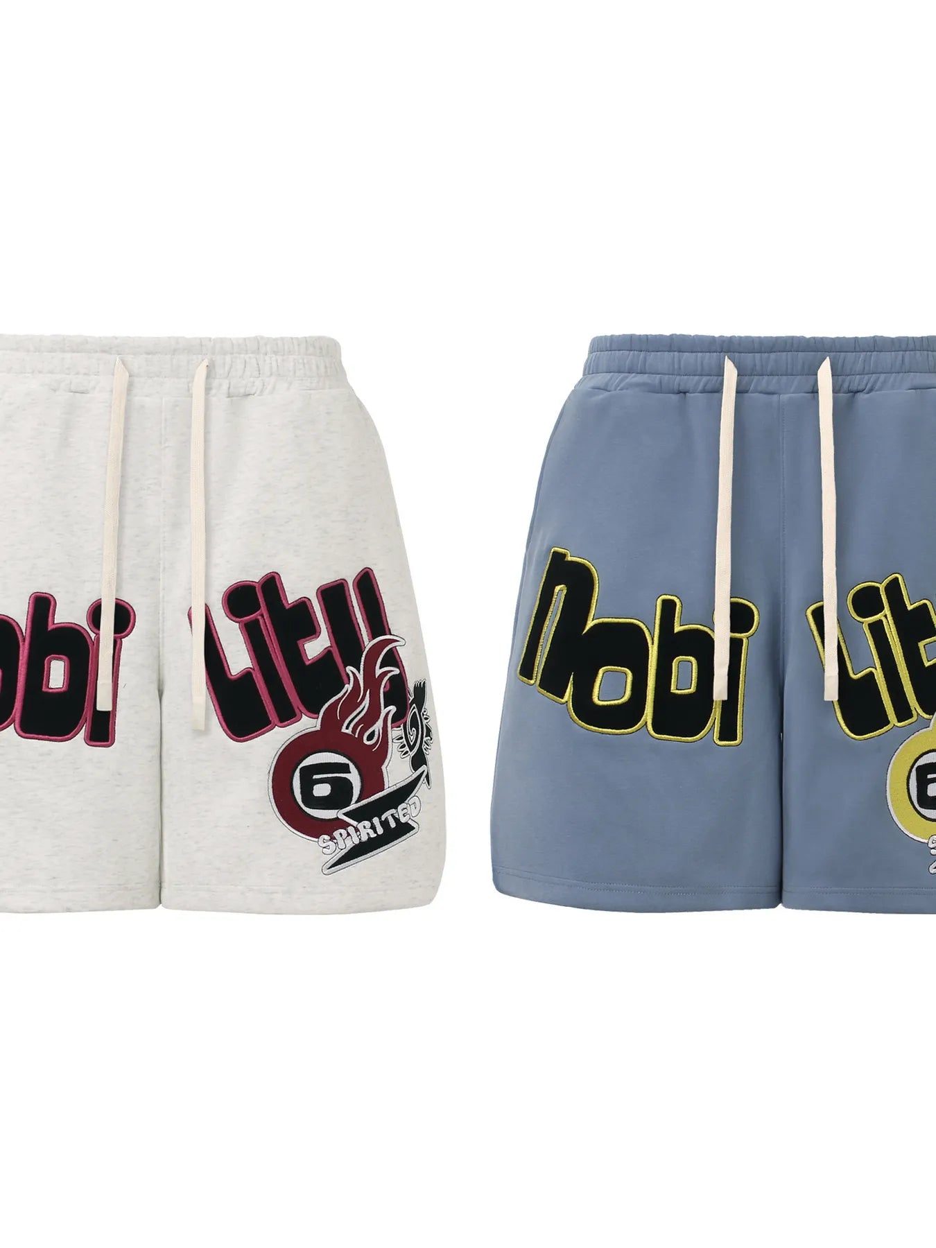 Men's Embroidered Drawstring Shorts