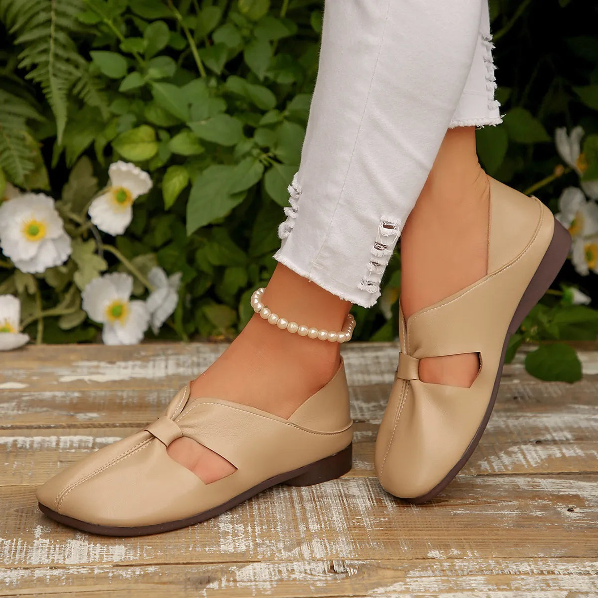 Cutout Flat Sandals