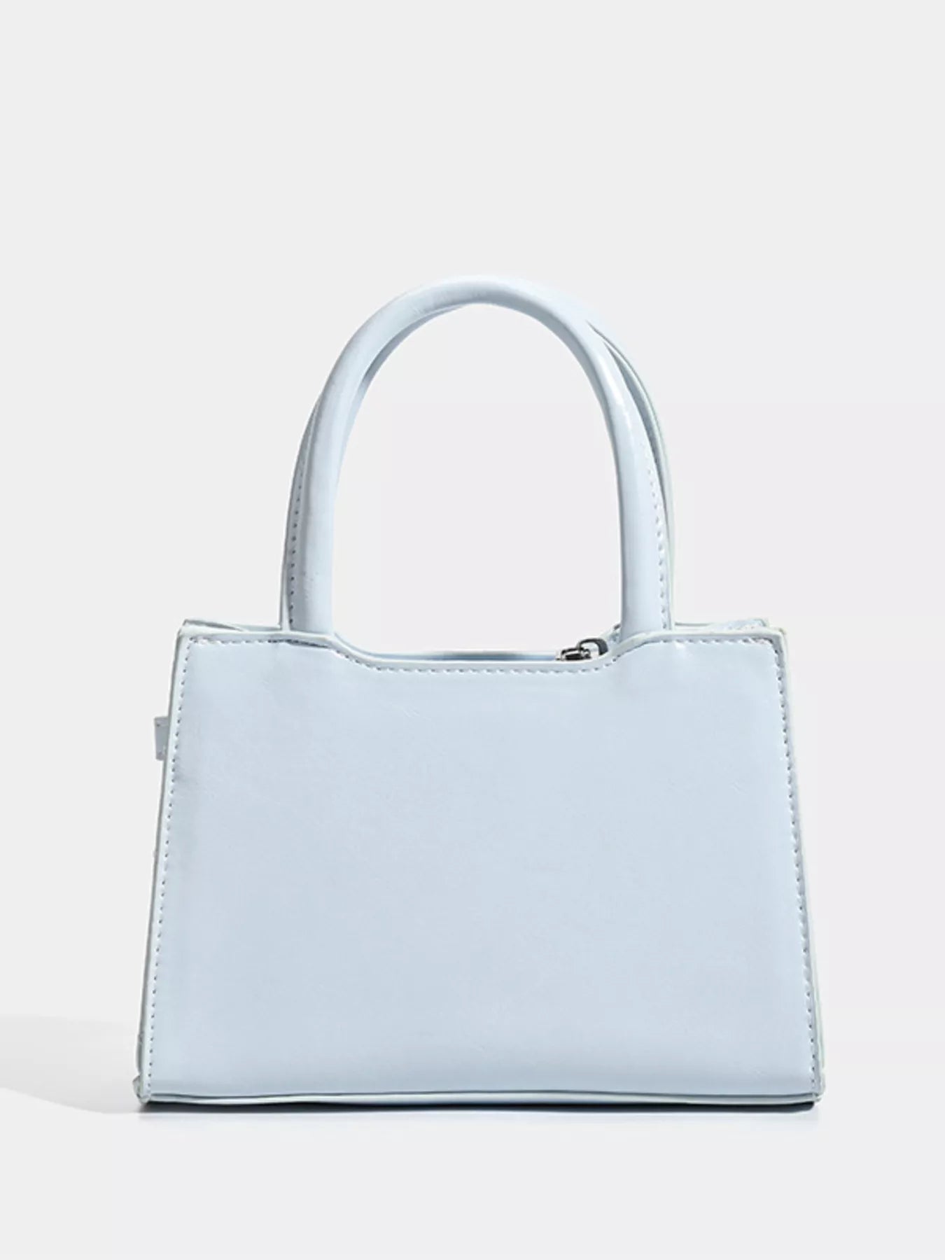 Buckle Decor Top Handle Handbag