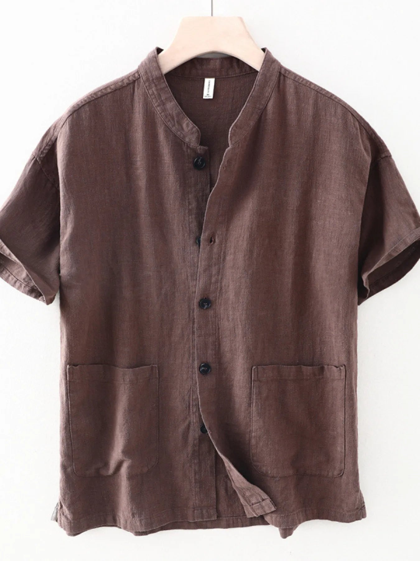 Men's Plus Size Button Up Short Sleeve Shirt