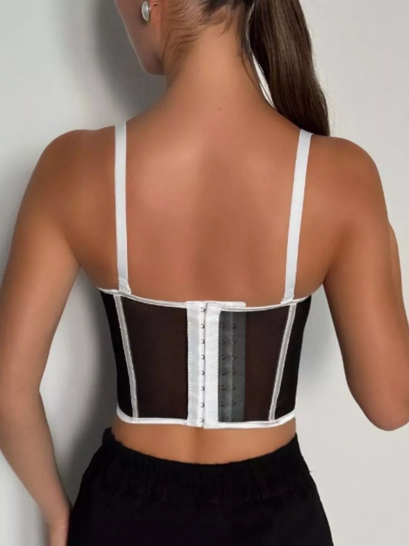 Corset Cami with Contrasting Trim