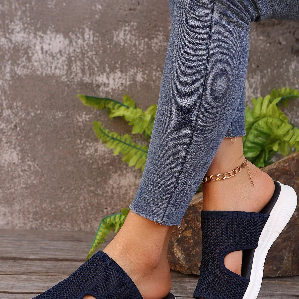 Breathable Mesh Open Toe Sandals