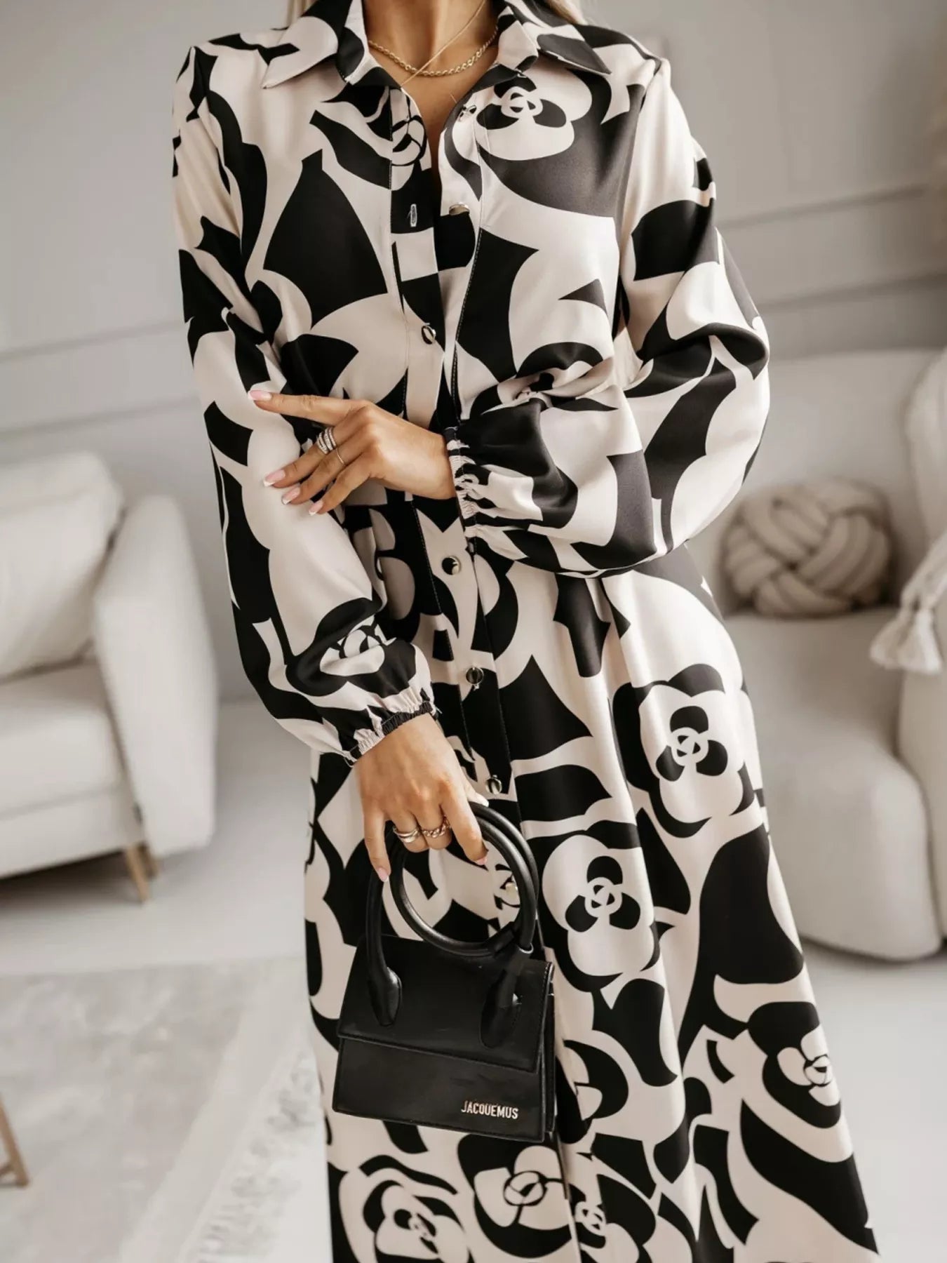 Long Sleeve Maxi Shirt Dress