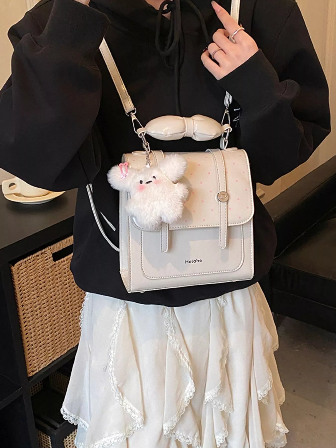 Flap Mini Backpack Bag