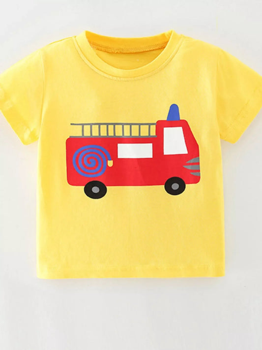 Children's Fire Truck Graphic Tee