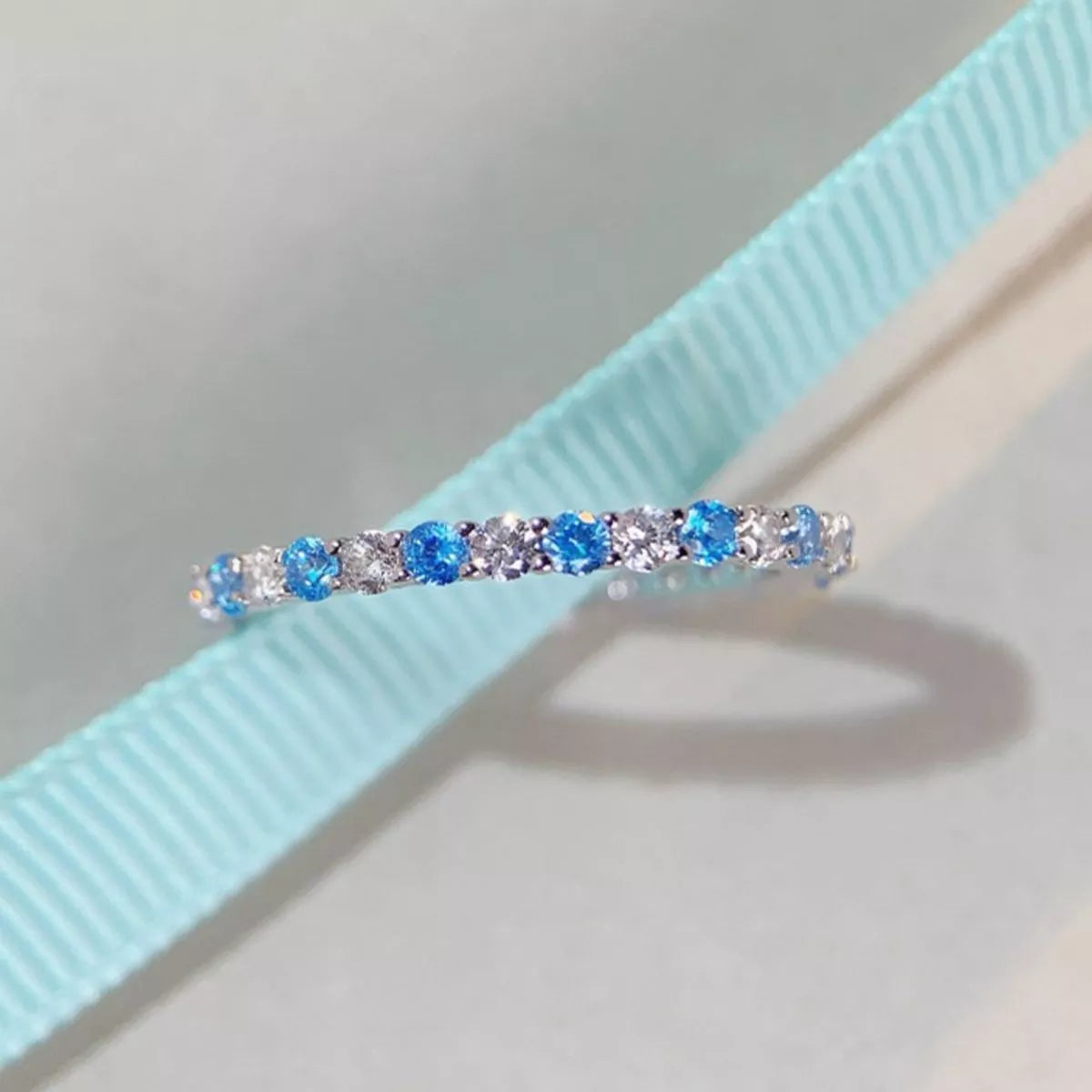 925 Sterling Silver Zircon Ring