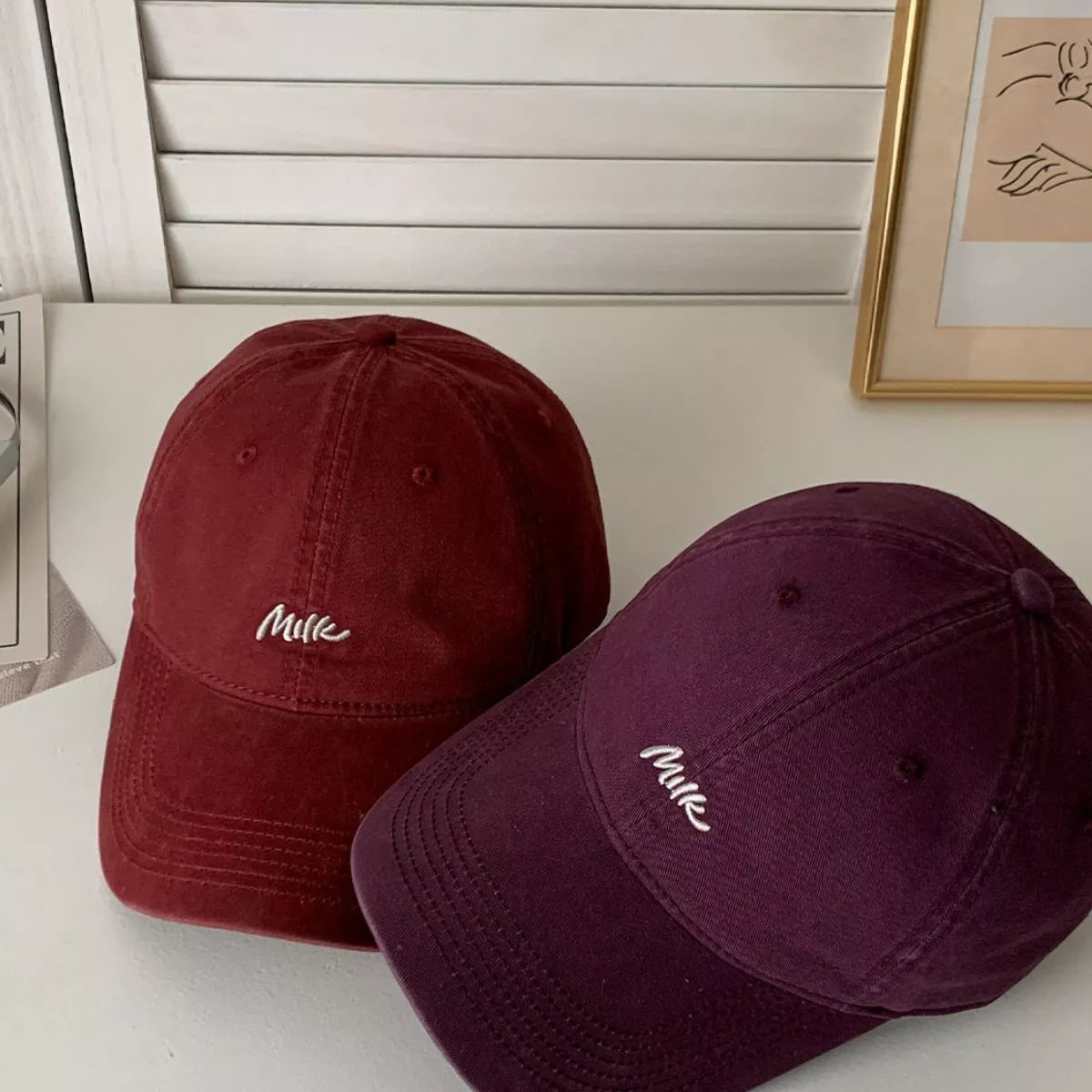 Embroidered Letter Baseball Cap