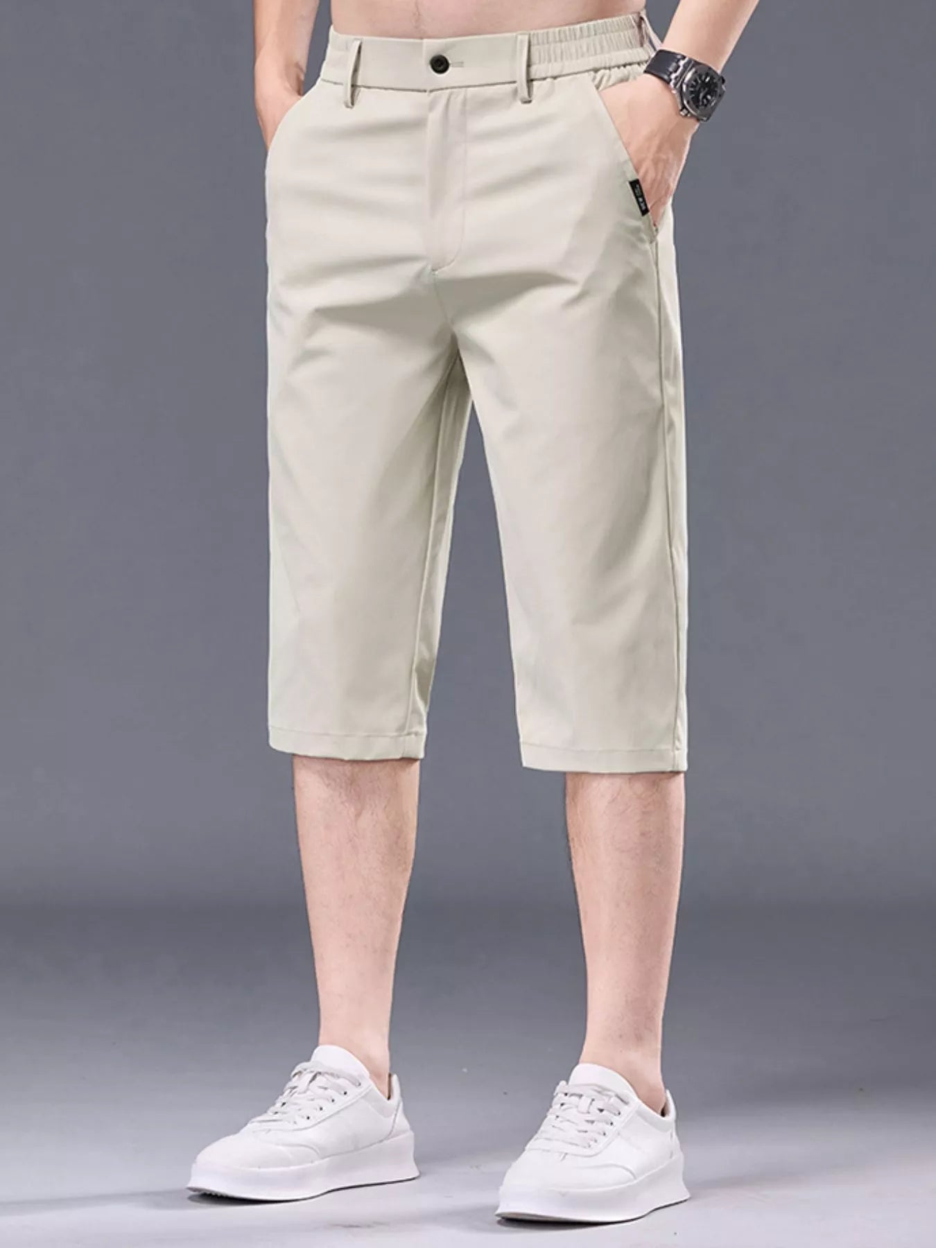 Men's Plus Size Casual Shorts with Pockets