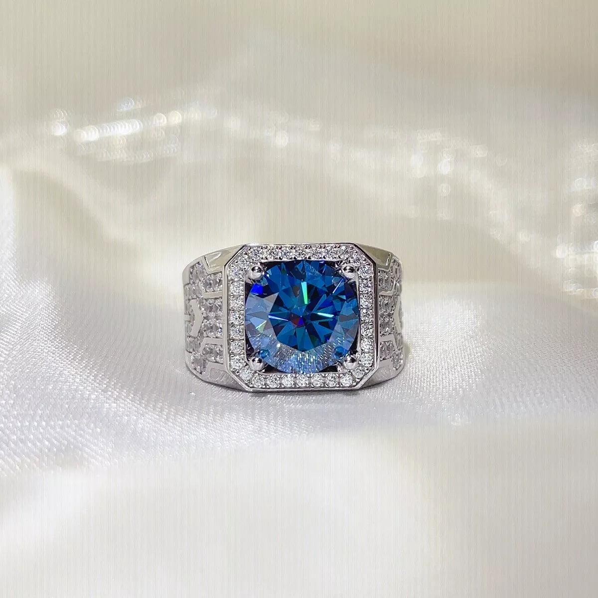 5 Carat 925 Sterling Silver Moissanite Ring