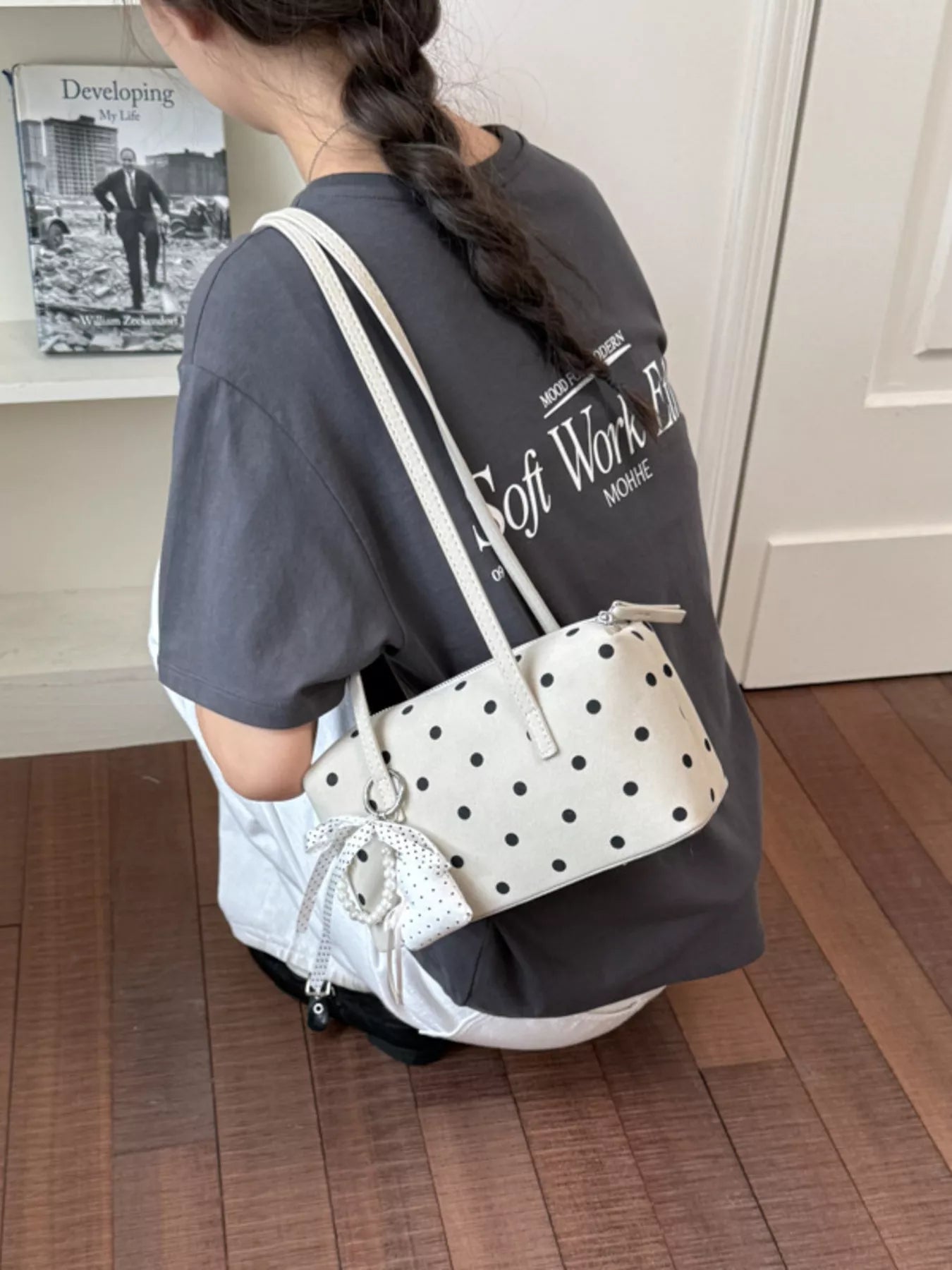 Polka Dot Shoulder Bag