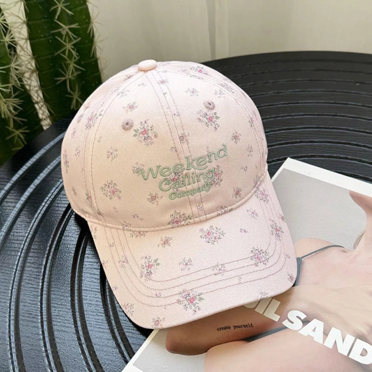 Floral Print Baseball Cap