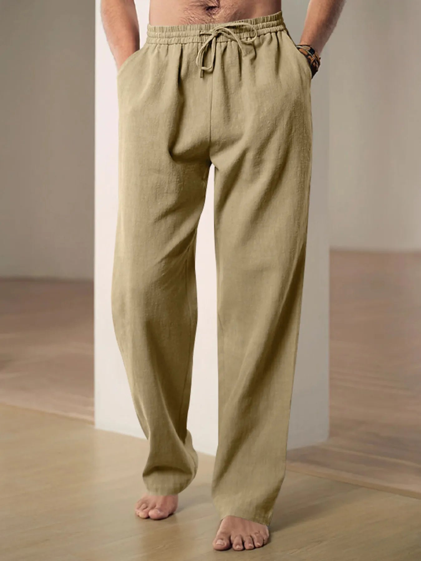 Men's Plus Size Drawstring Loose Fit Pants