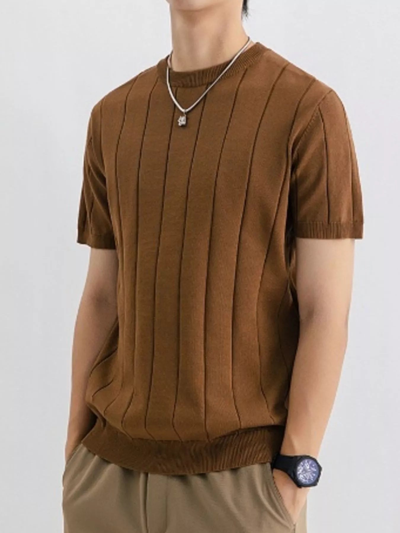 Men's Plus Size Breathable Short Sleeve T-Shirt
