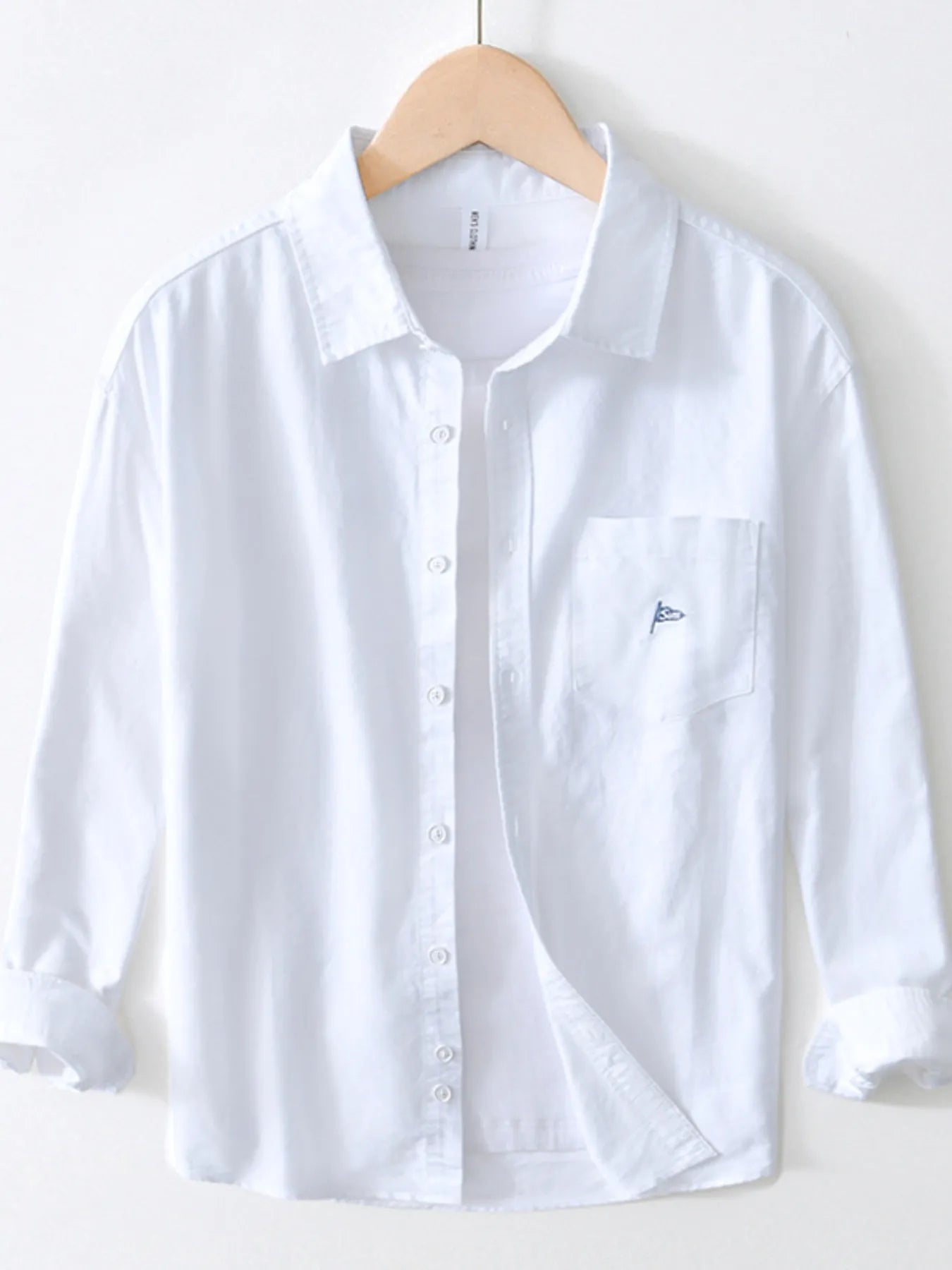 Men's Striped Button Up Long Sleeve Shirt