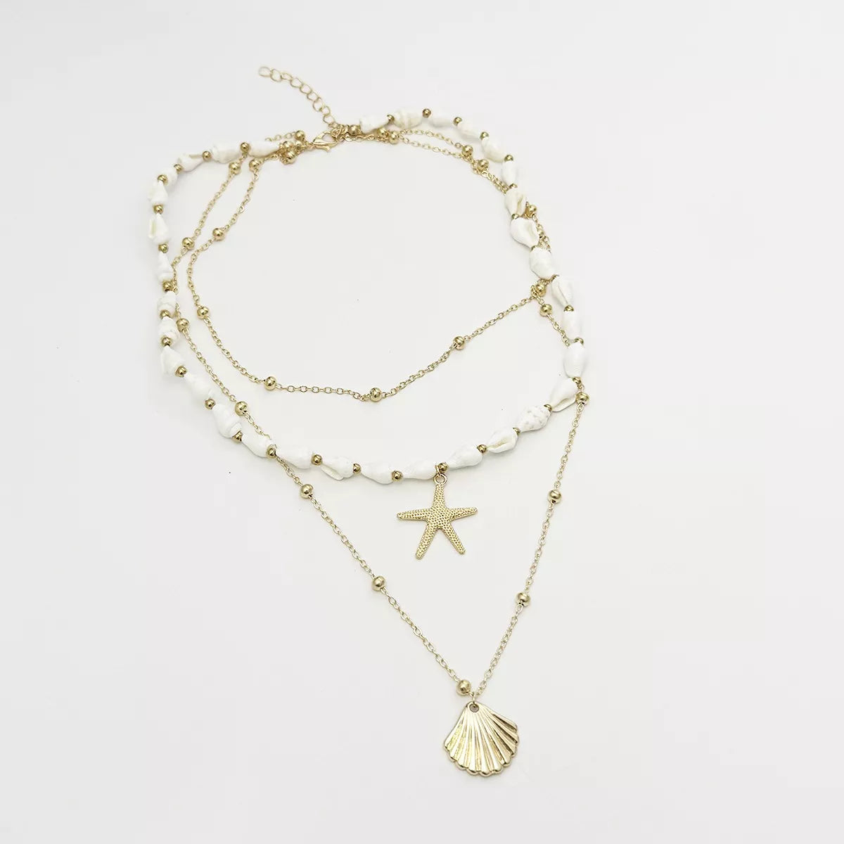 Bohemian Seashell Layered Necklace