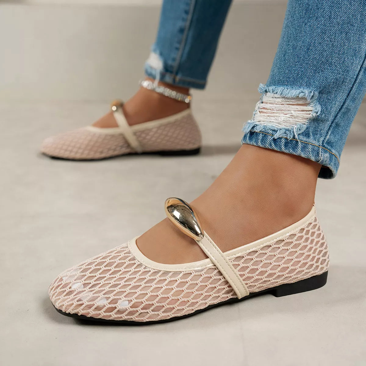 Square Toe Slip-Ons
