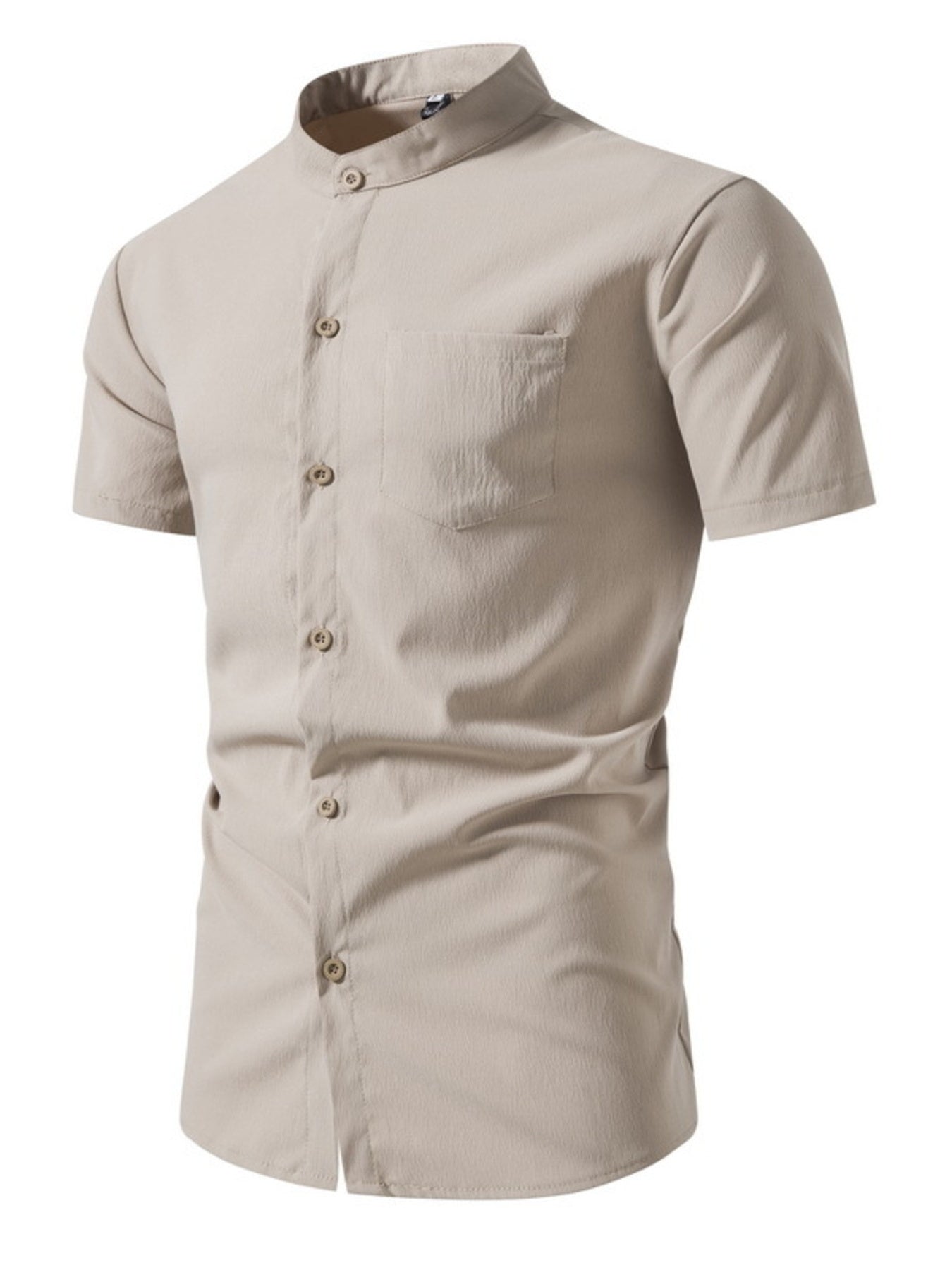 Men's Plus Size Button Up Short Sleeve Shirt