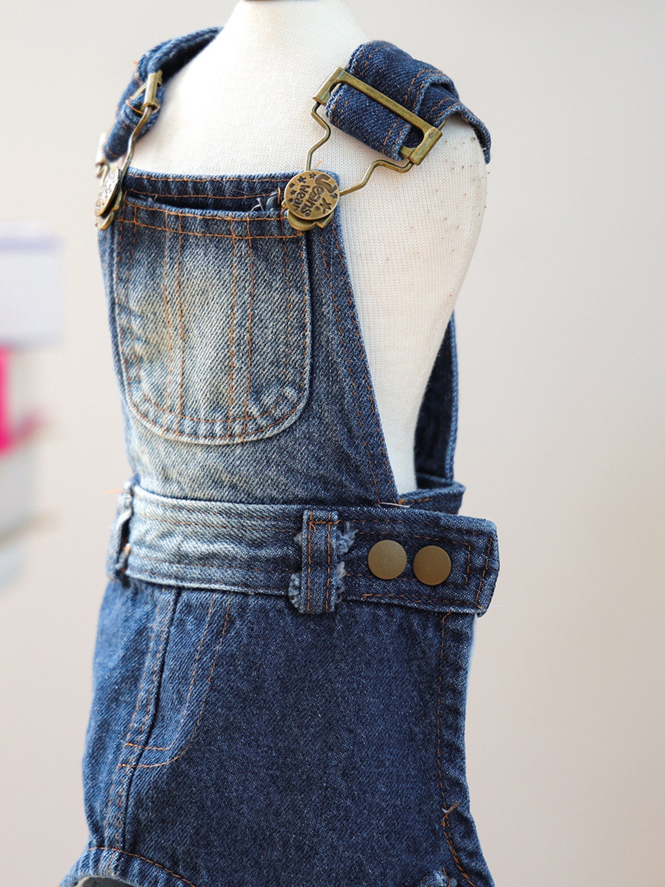 Denim Pet Overalls