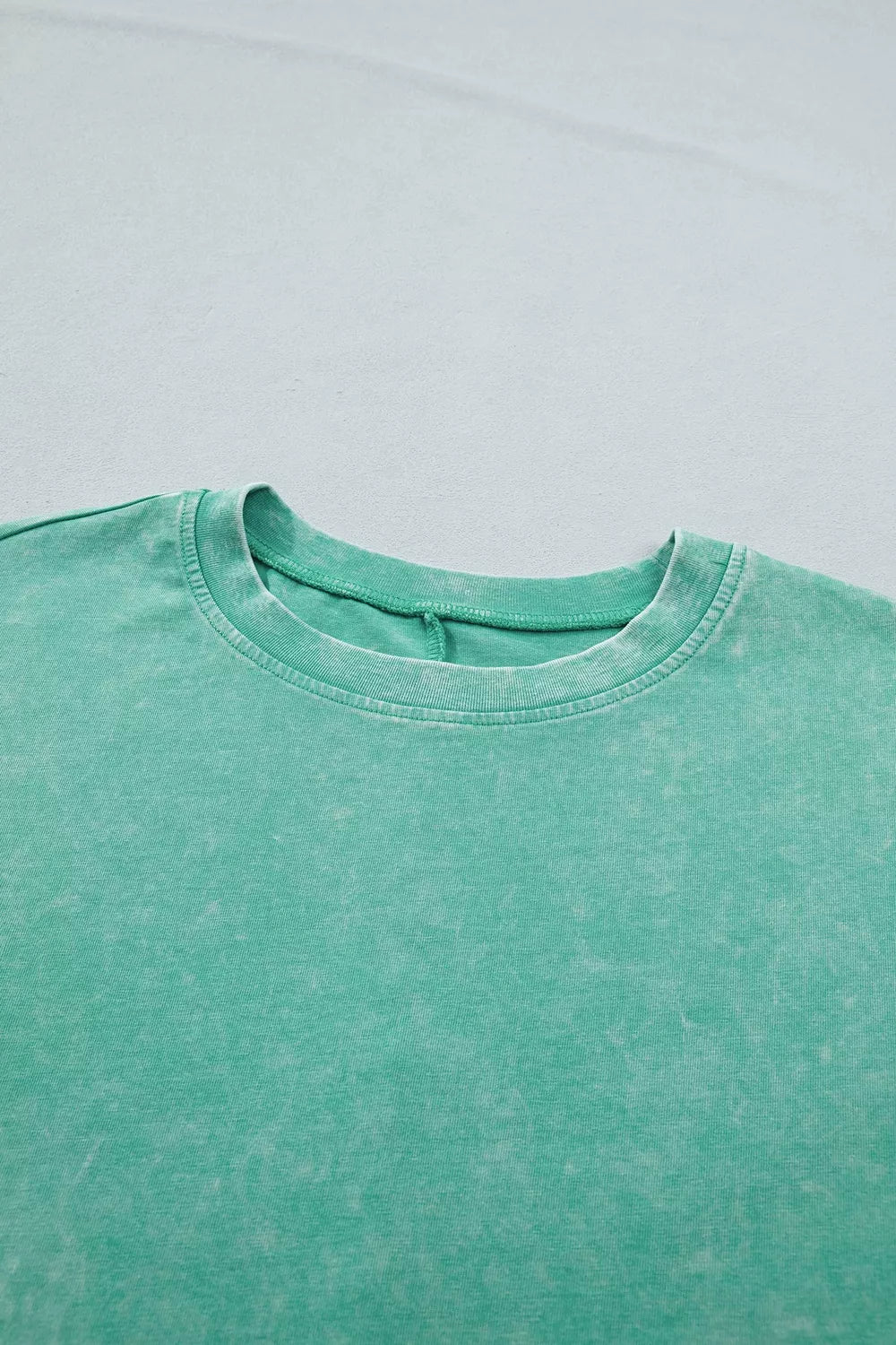 Solid Color Cotton Mineral Washed Oversize Tee