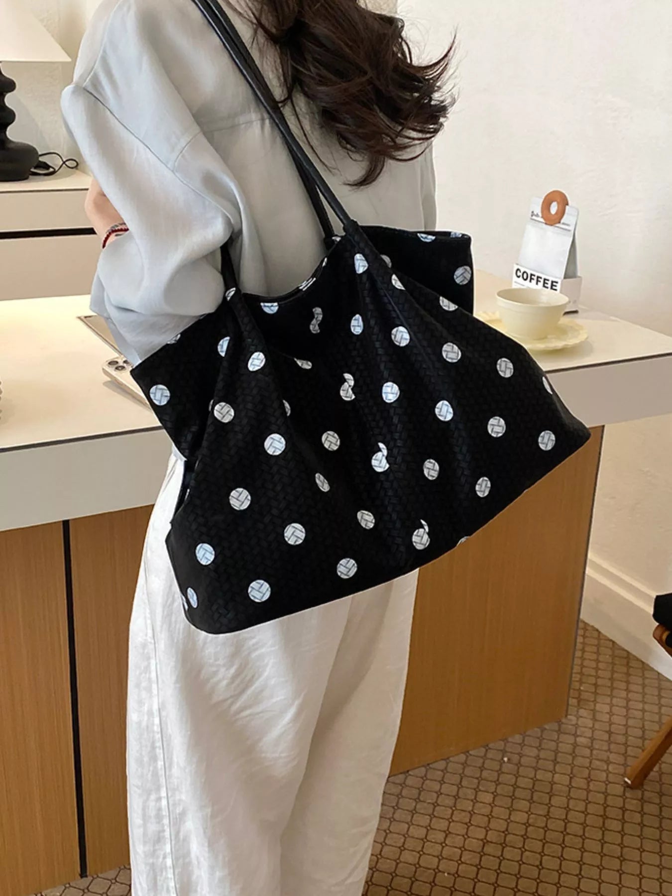 Polka Dot Shoulder Bag