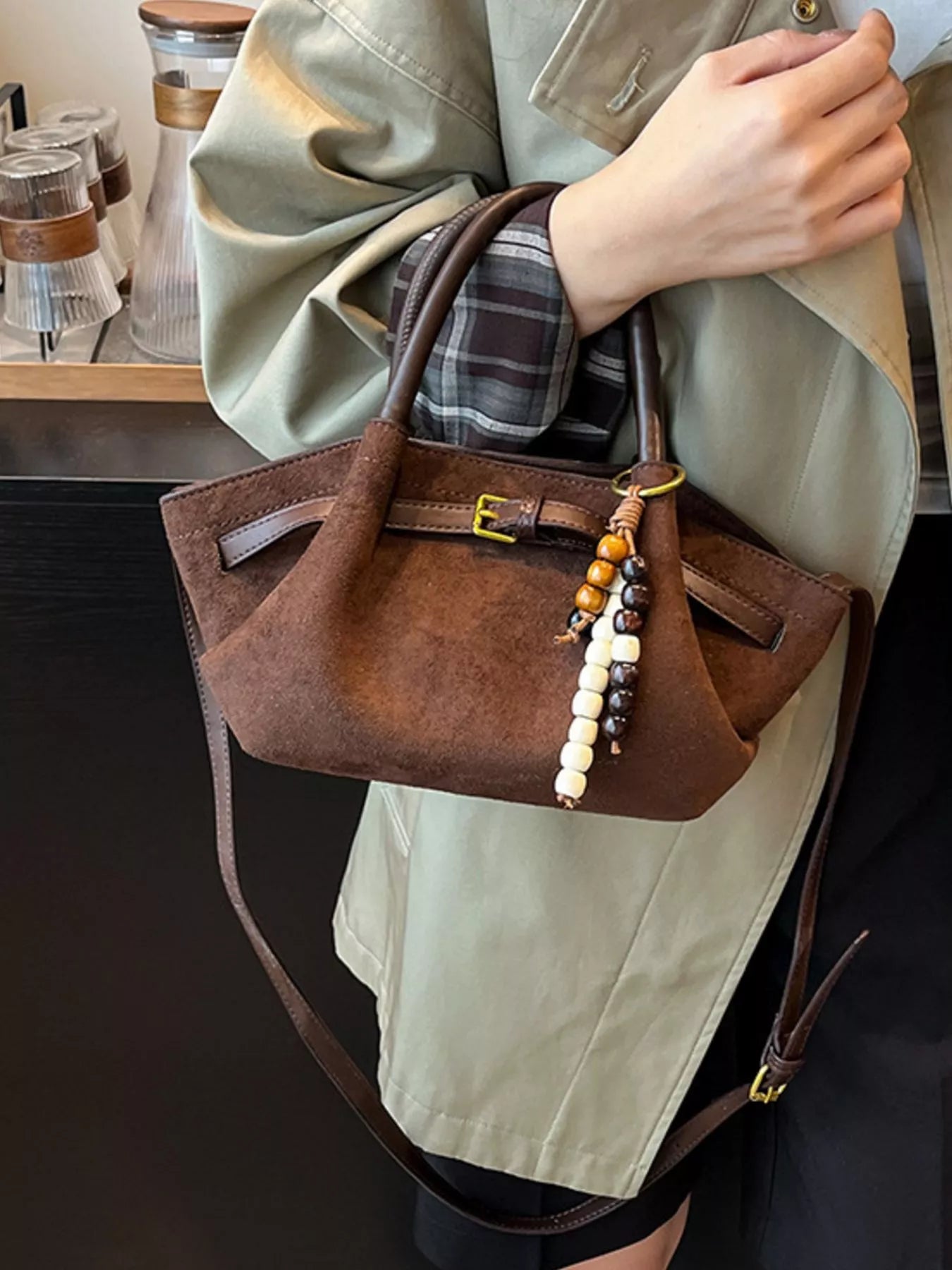 Buckle Decor Tote Bag