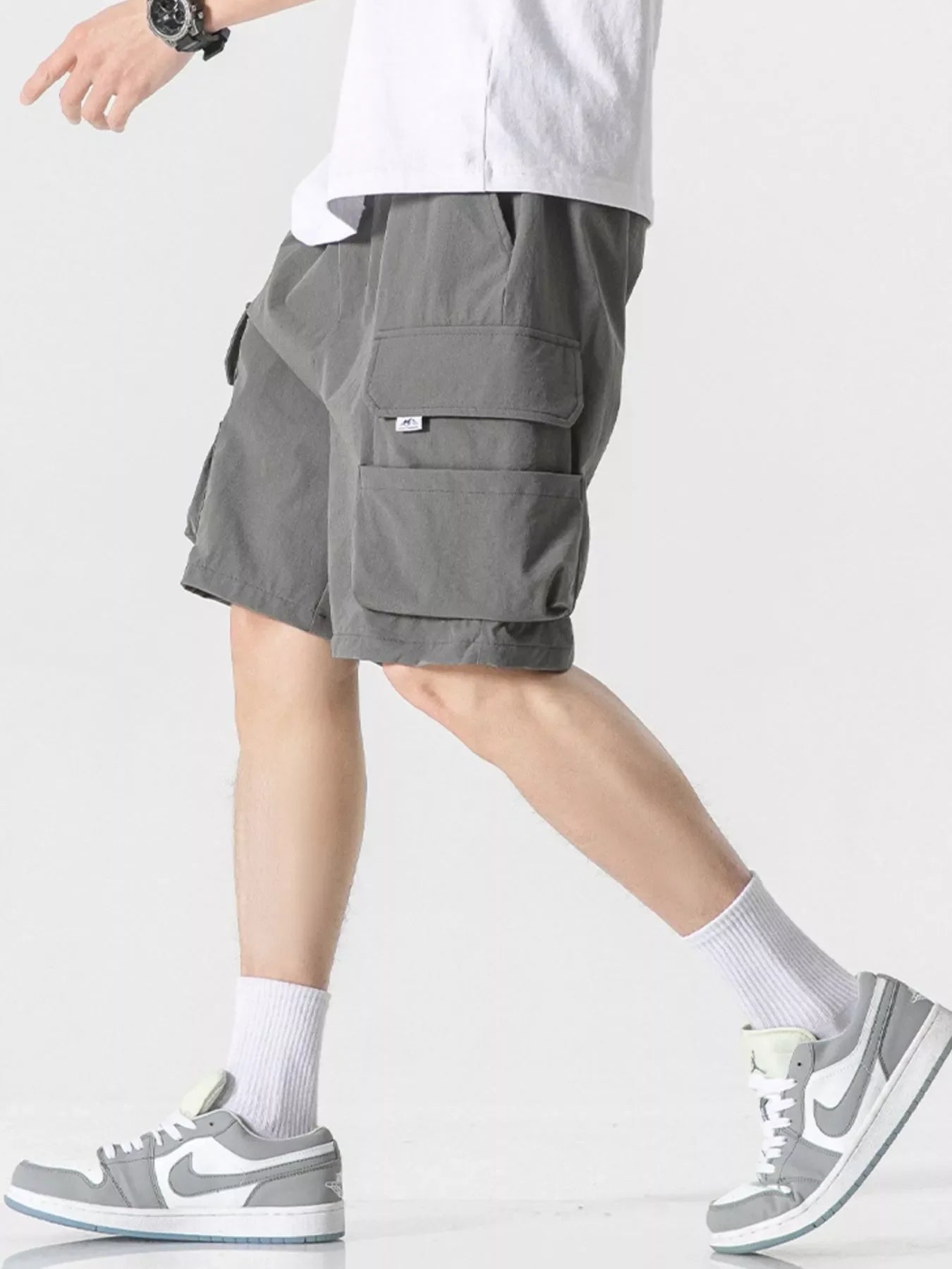 Men's Plus Size Loose Fit Cargo Shorts