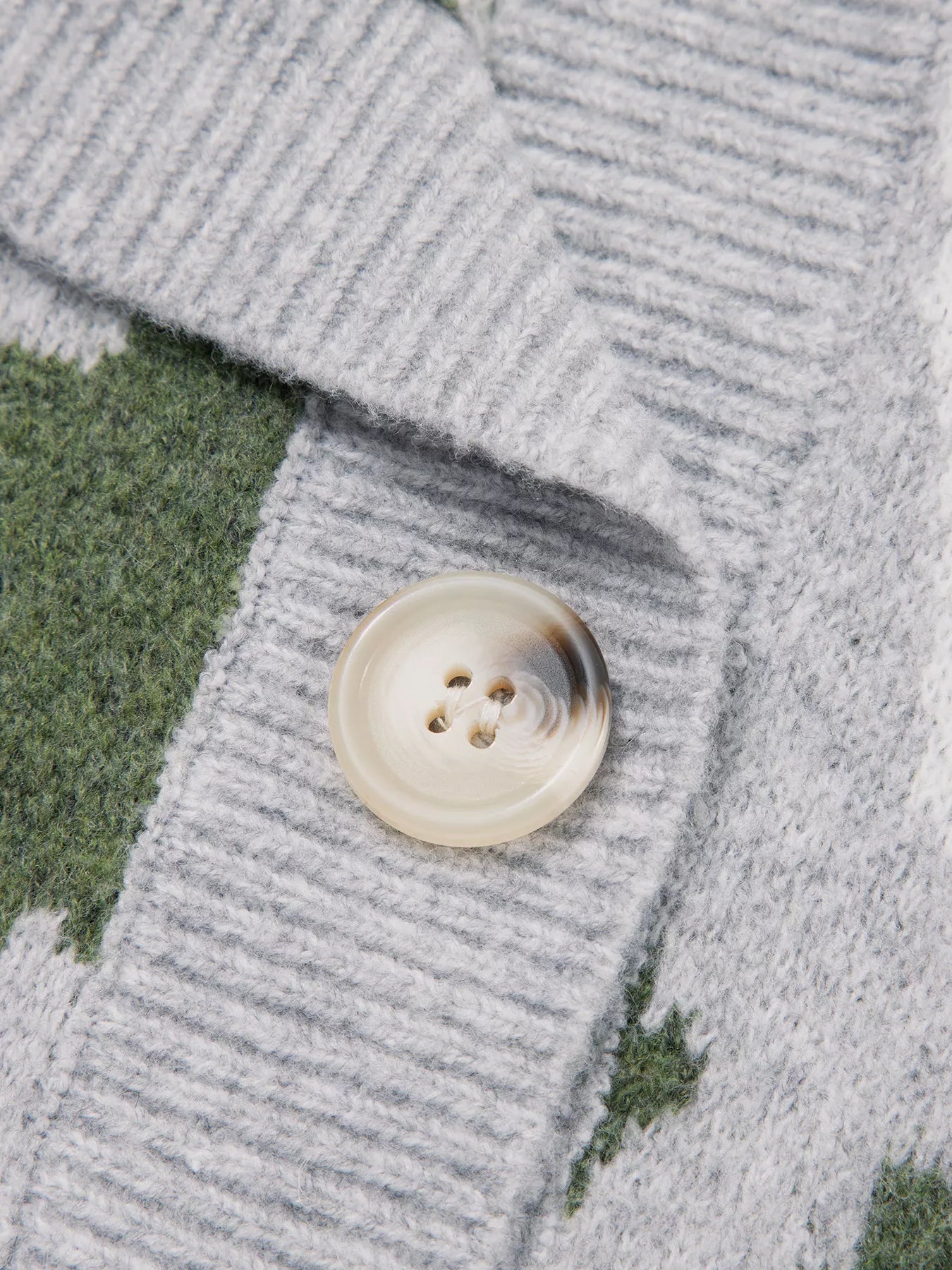 Camouflage Drop Shoulder V Neck Button Front Cardigan