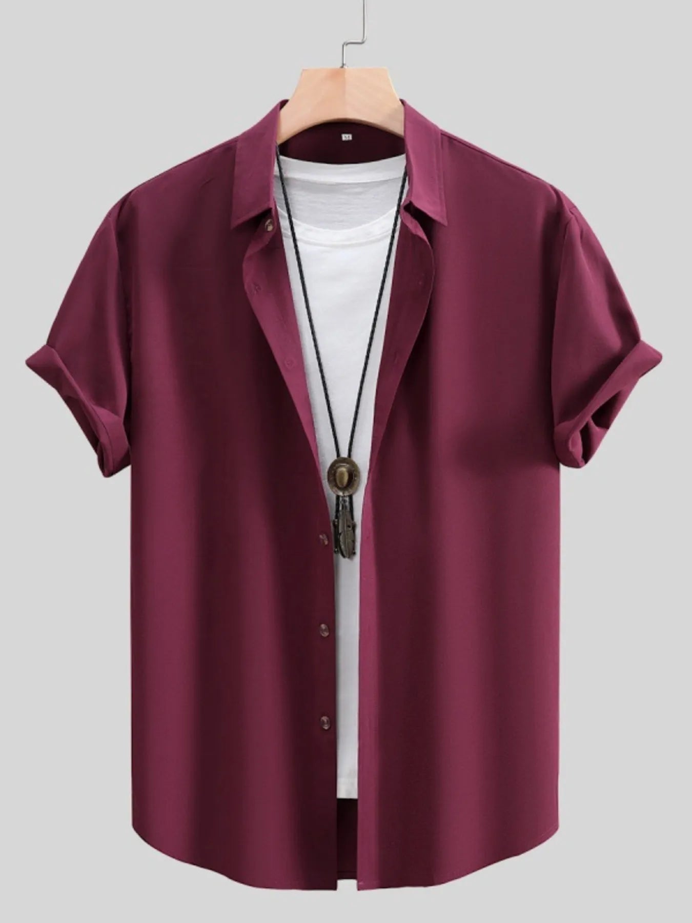 Men's Button Up Short Sleeve Shirt