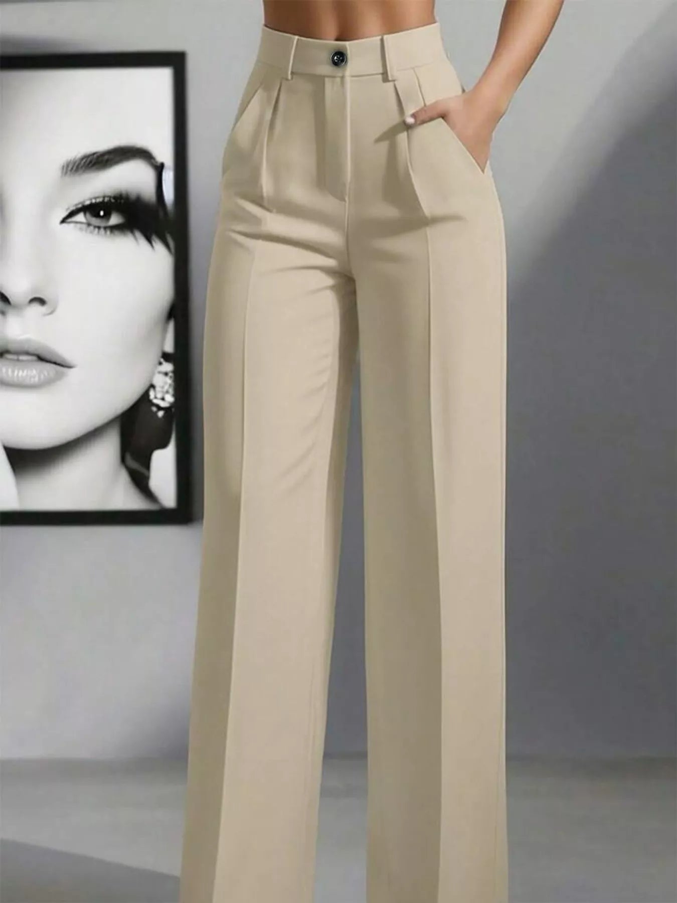 High-Waisted Wide Leg Pants