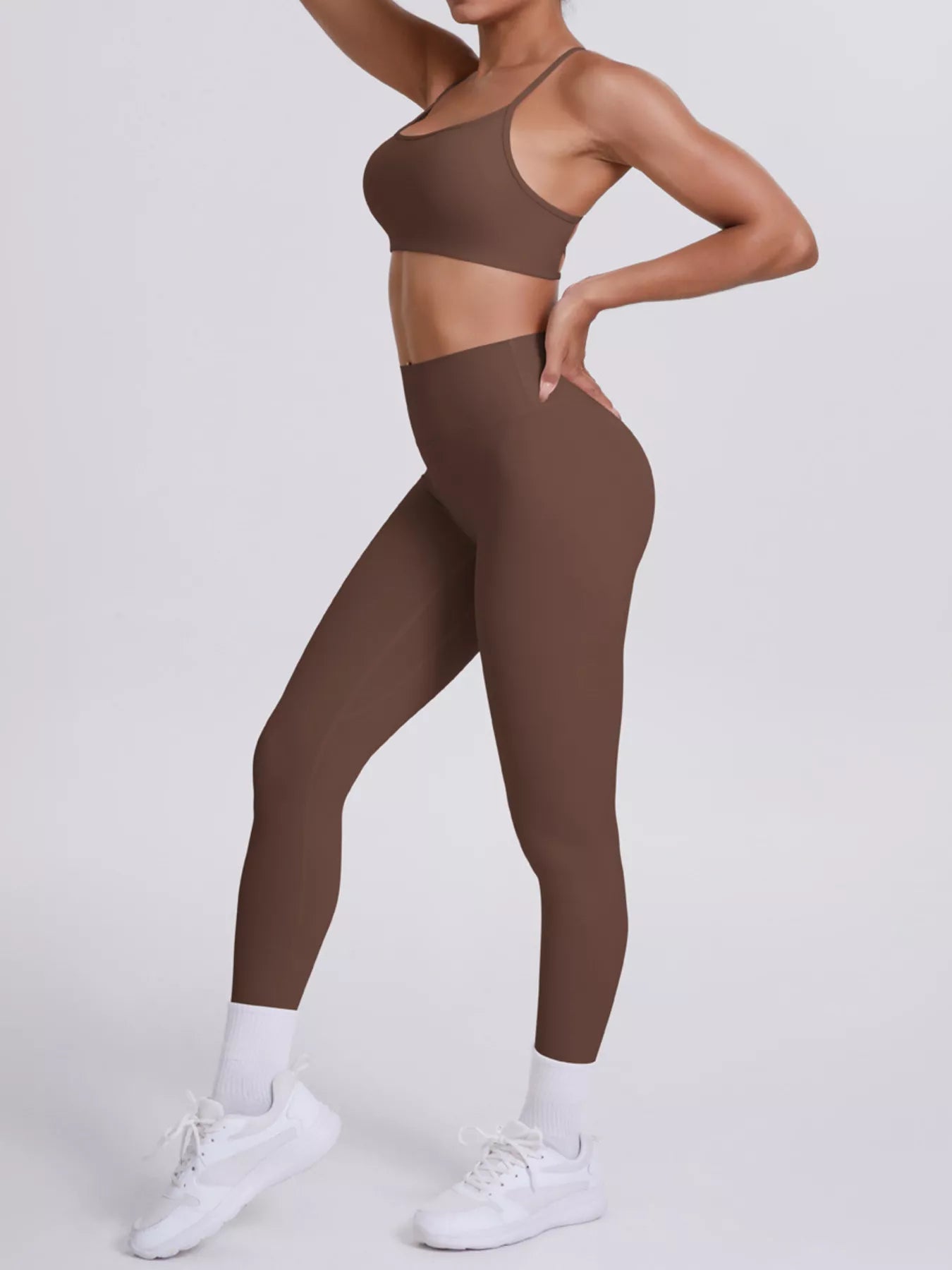 Criss-Cross Back Cami and Leggings Active Set