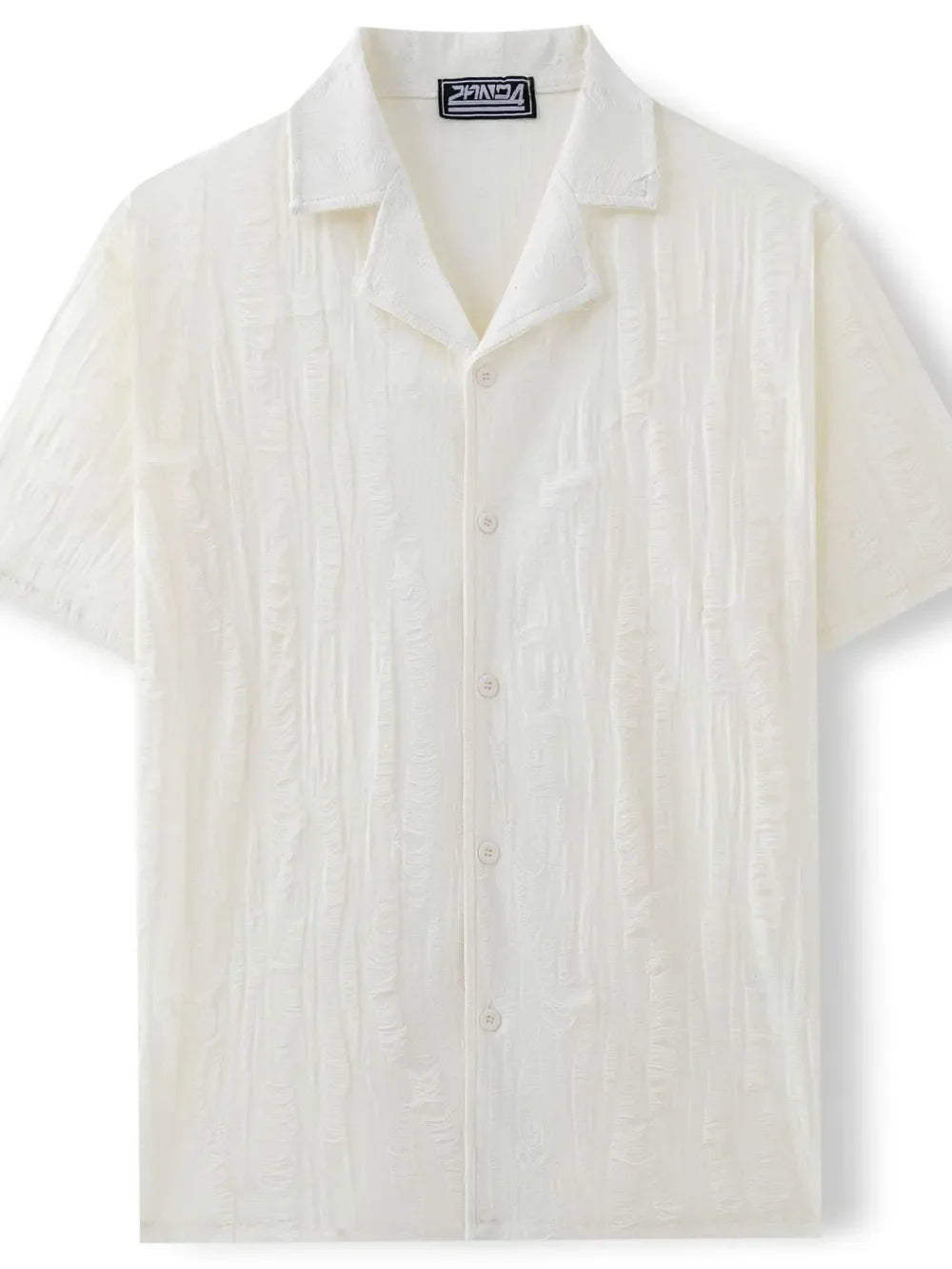 Men's Plus Size Collared Neck Short Sleeve Shirt