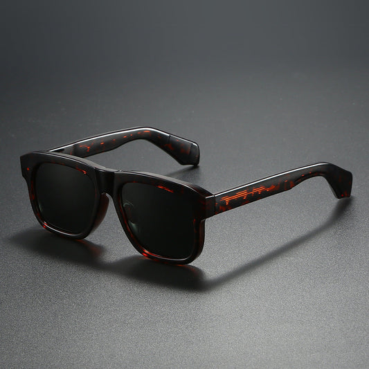 Acetate-Style Polarized Fashion Sunglasses – Unisex Luxury Look