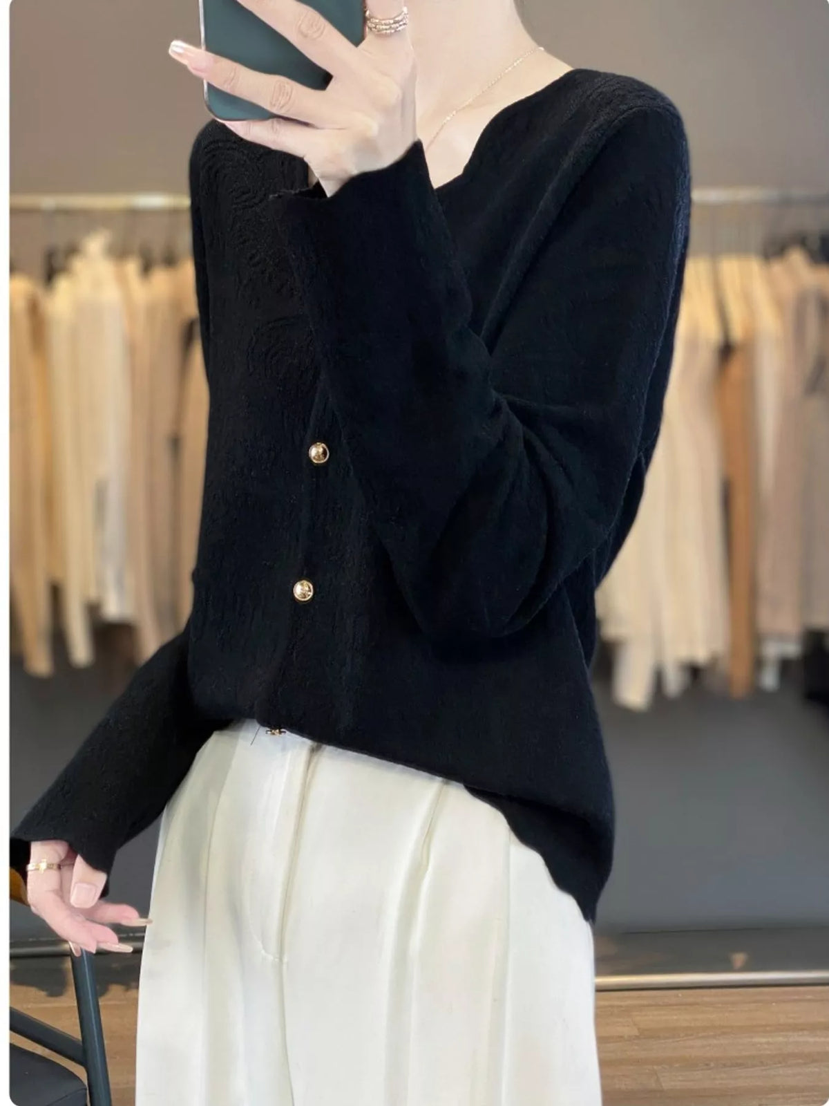 Lace V-Neck Cardigan