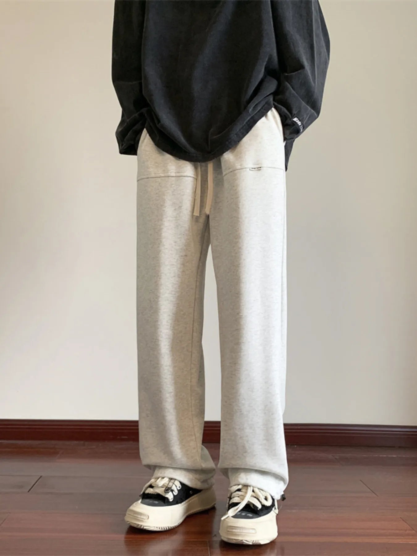 Men's Full Size Wide Leg Pants Plus Size