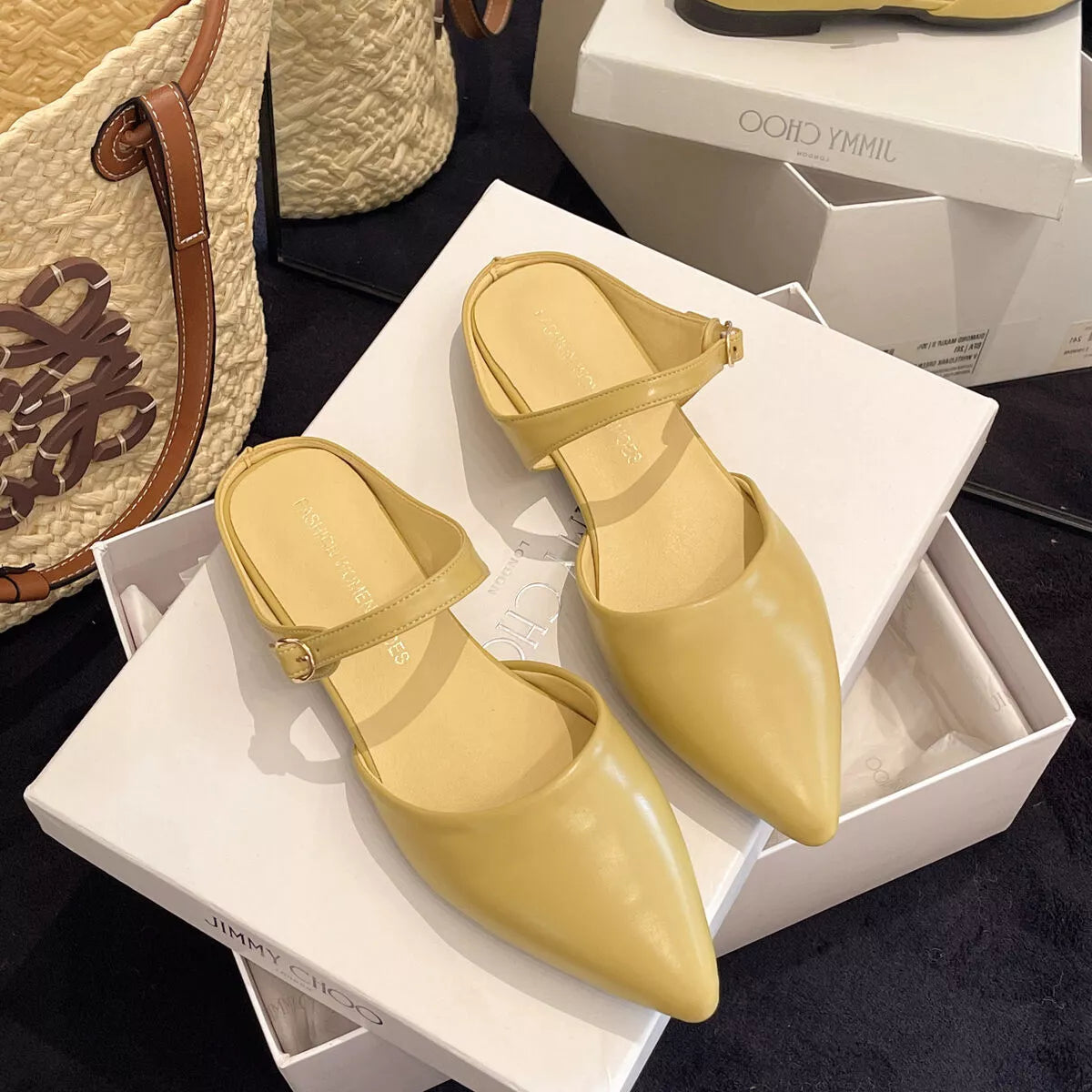 Point Toe Flats Sandals