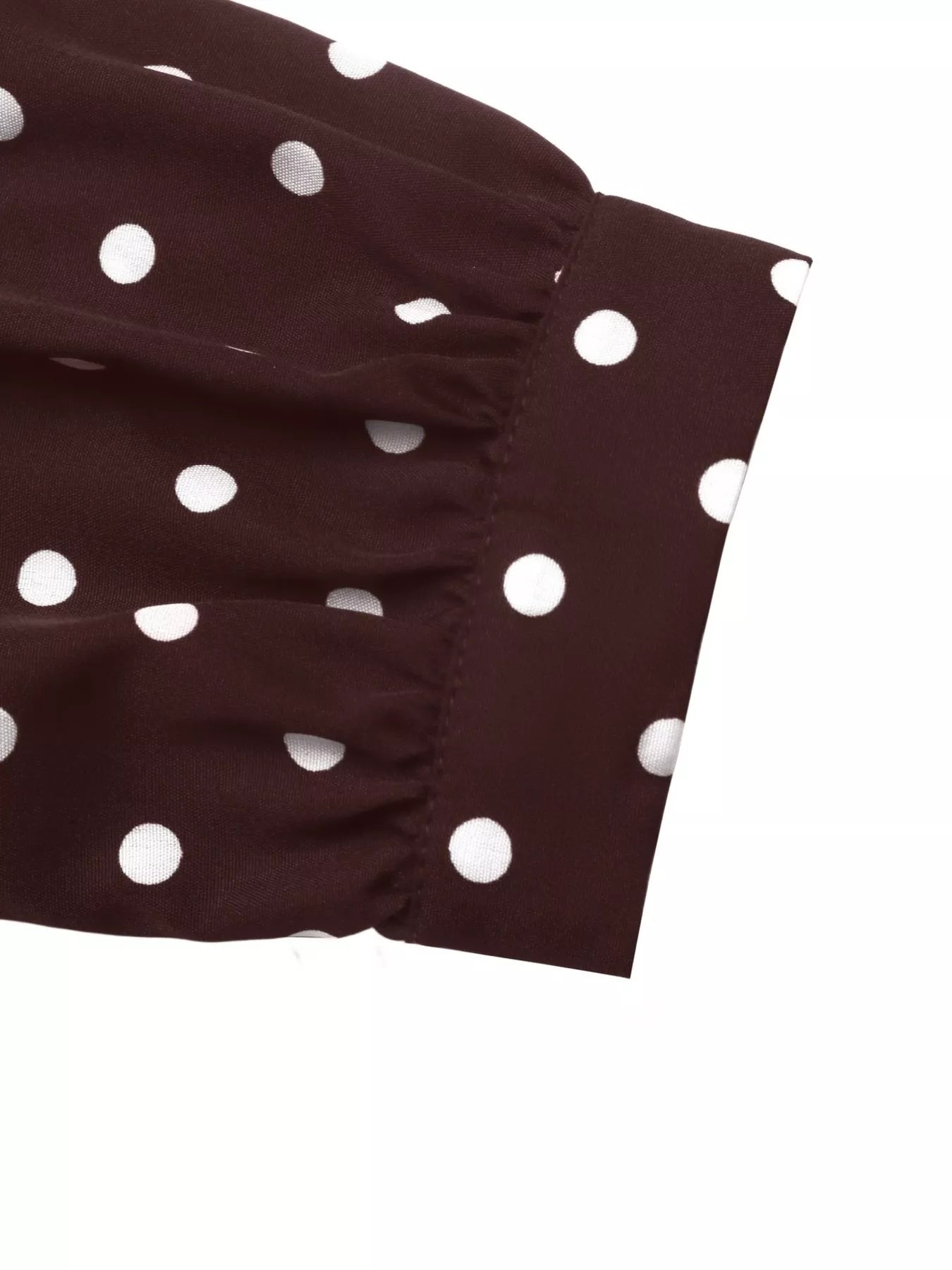 Polka Dot Long Sleeve Shirt Dress