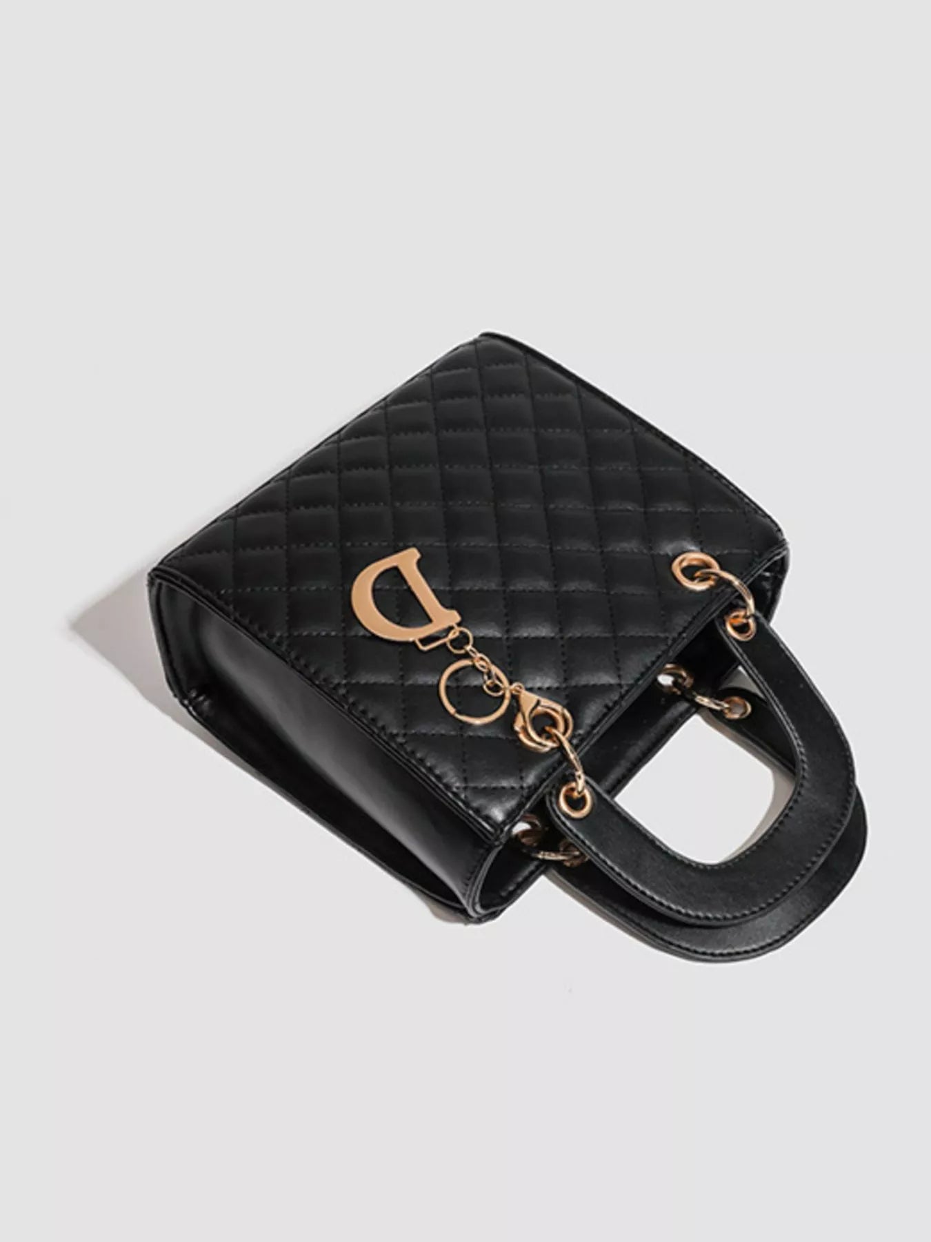 Quilted Top Handle Handbag