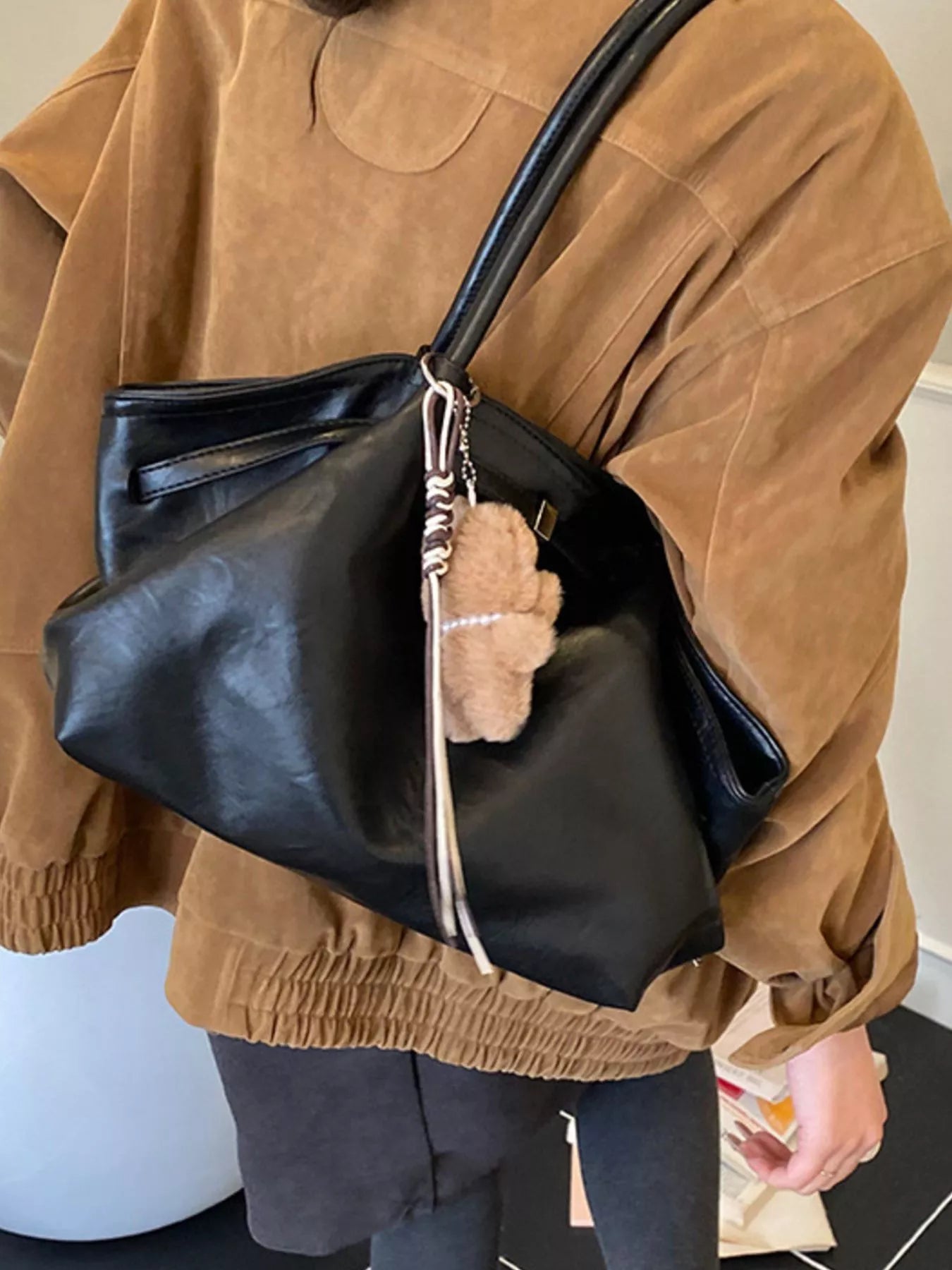 PU Leather Shoulder Bag
