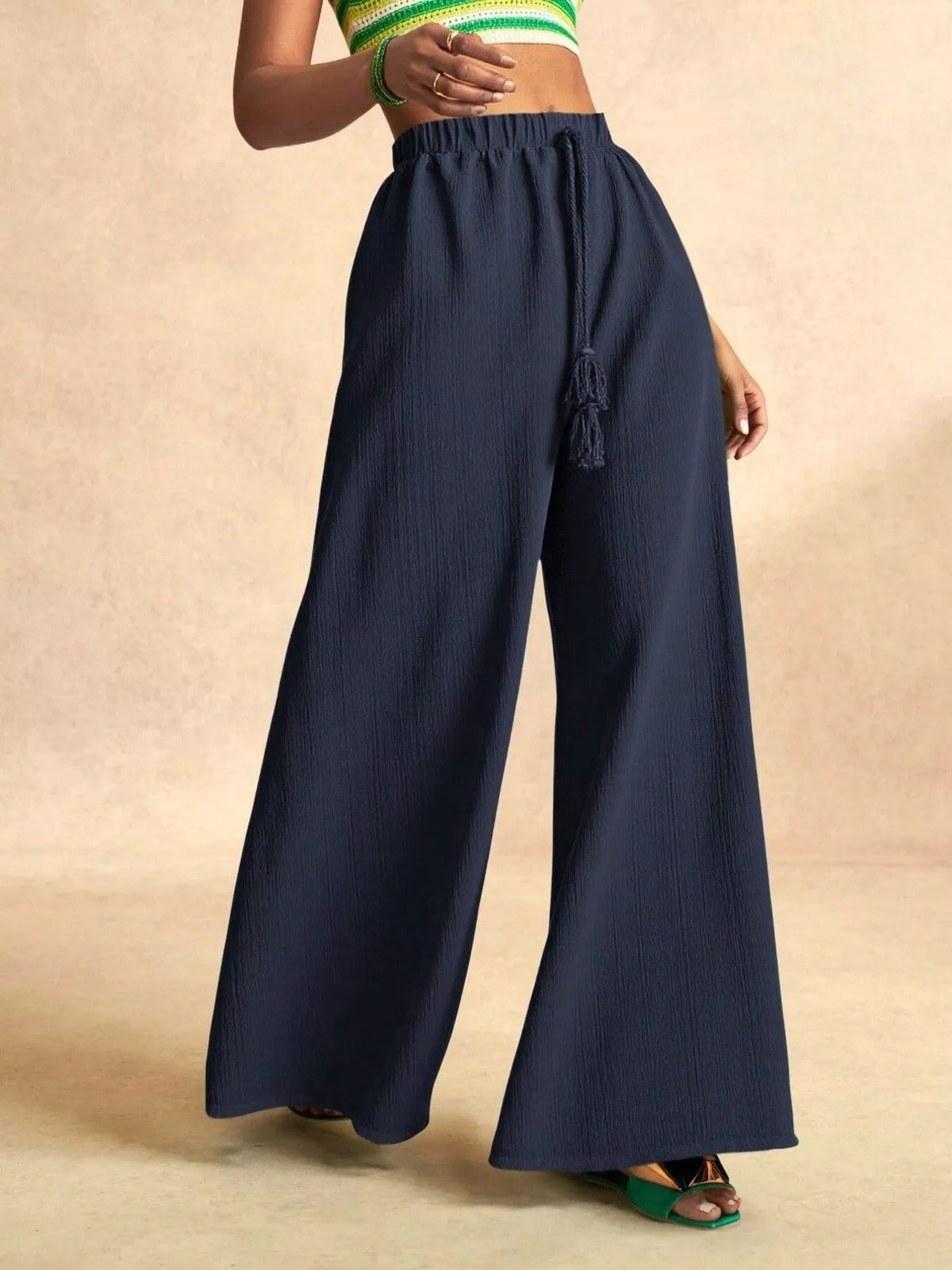 High-Waisted Wide-Leg Pants