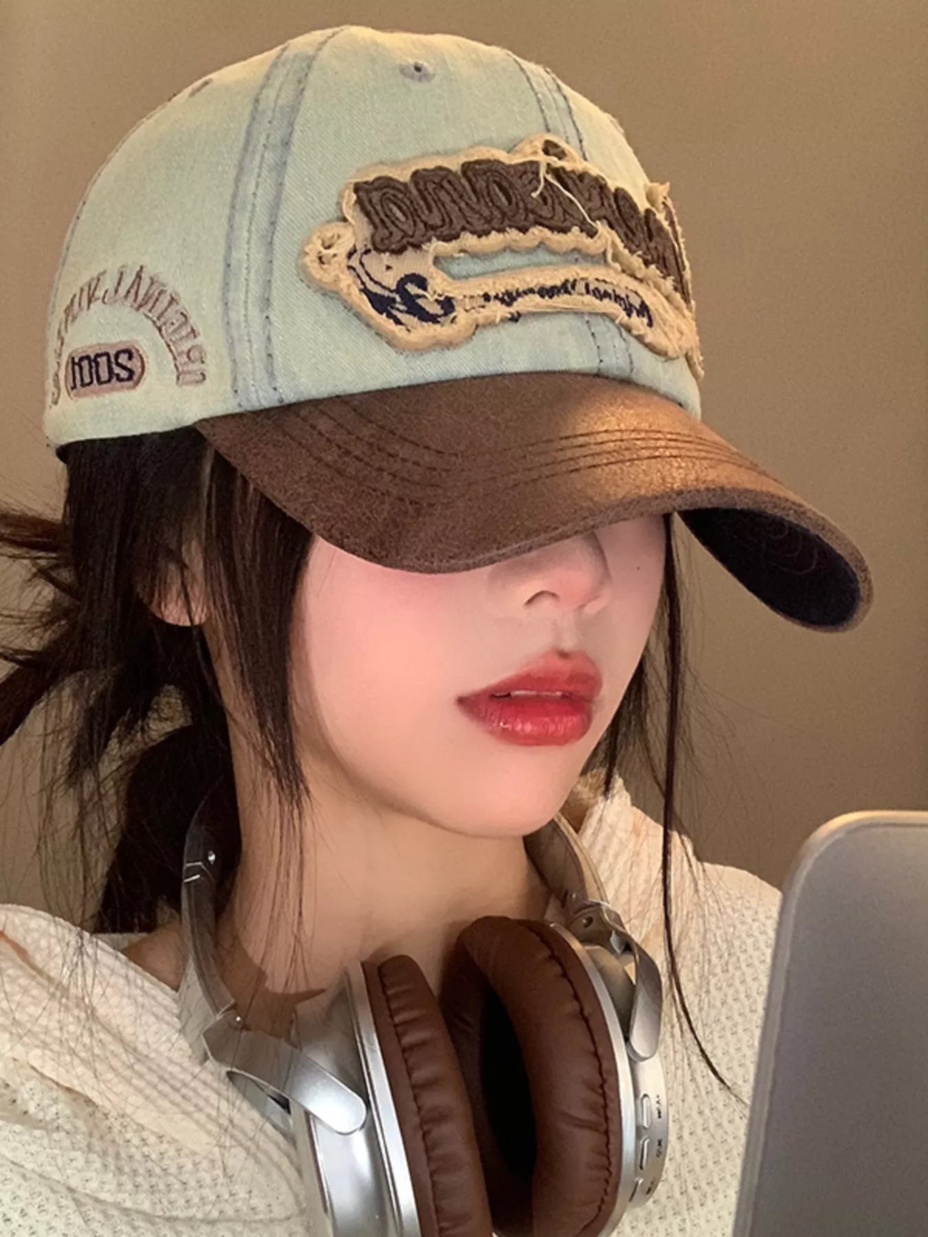 Vintage Washed Embroidered Baseball Cap
