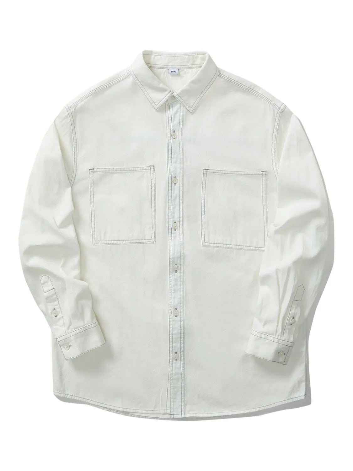 Men's Plus Size Button Up Long Sleeve Shirt