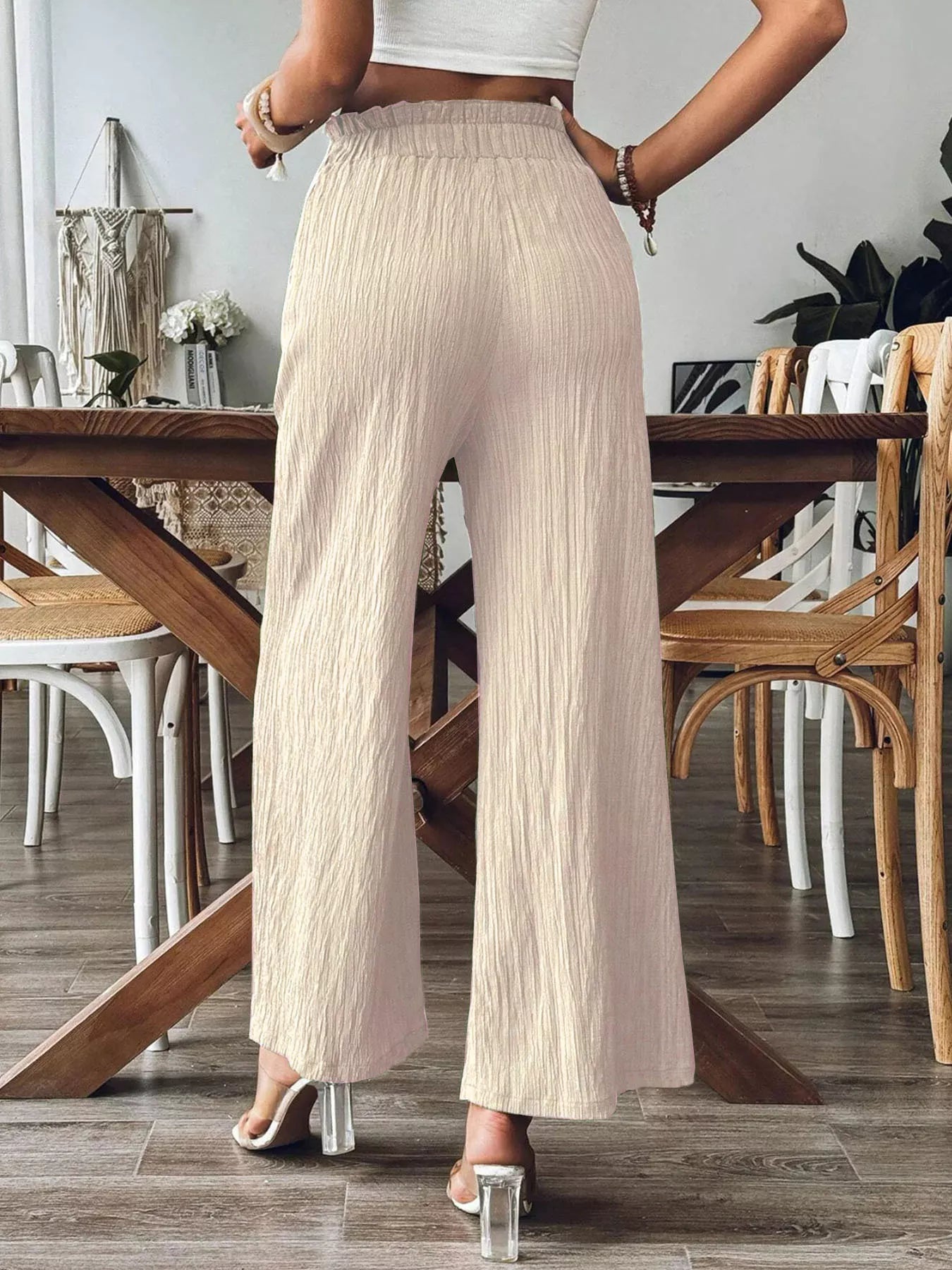 High-Waisted Wide Leg Pants