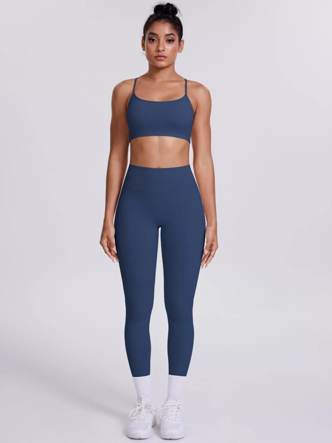 Criss-Cross Back Cami and Leggings Active Set