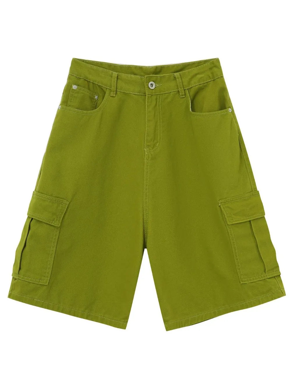 Men's Mid Rise Denim Shorts with Cargo Pockets