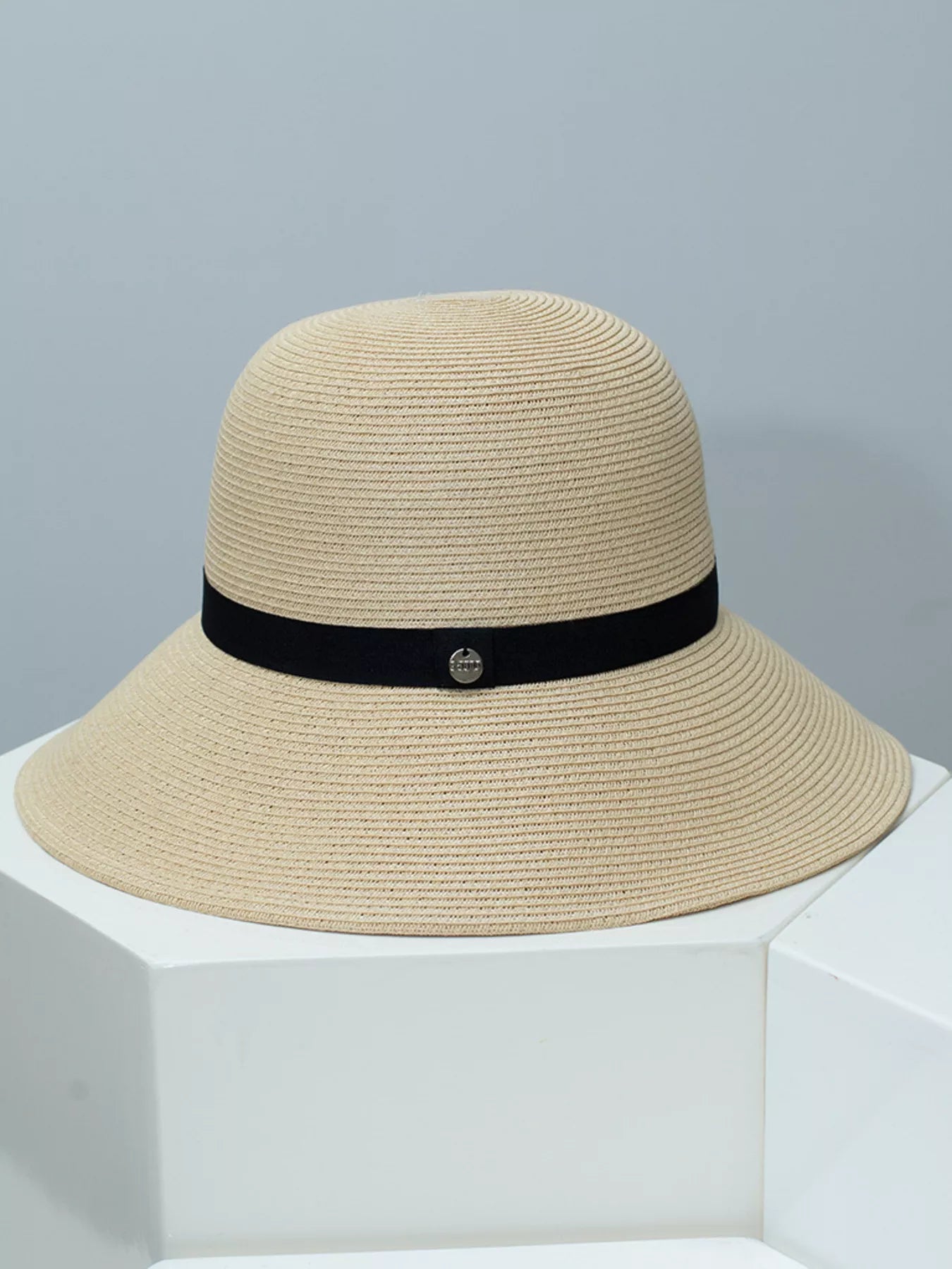 Straw Sun Hat with Ribbon