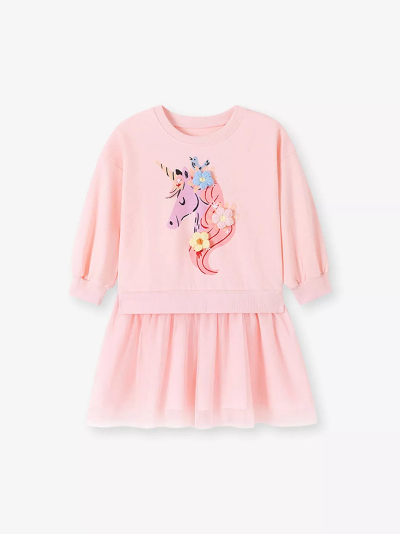 Children's Unicorn Graphic Tulle Dress